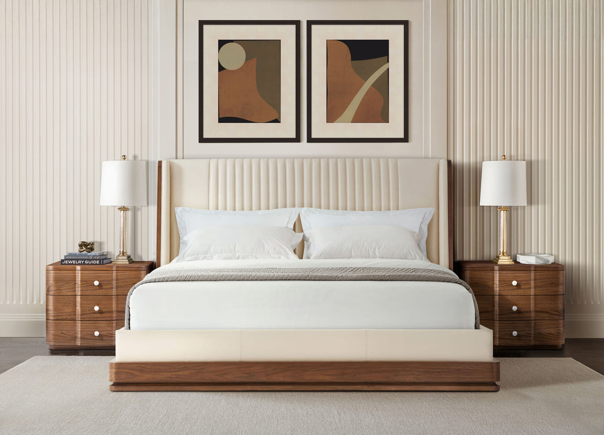 Coronet Walnut Nightstand – Nightstands by Theodore Alexander | Sutter & Vale