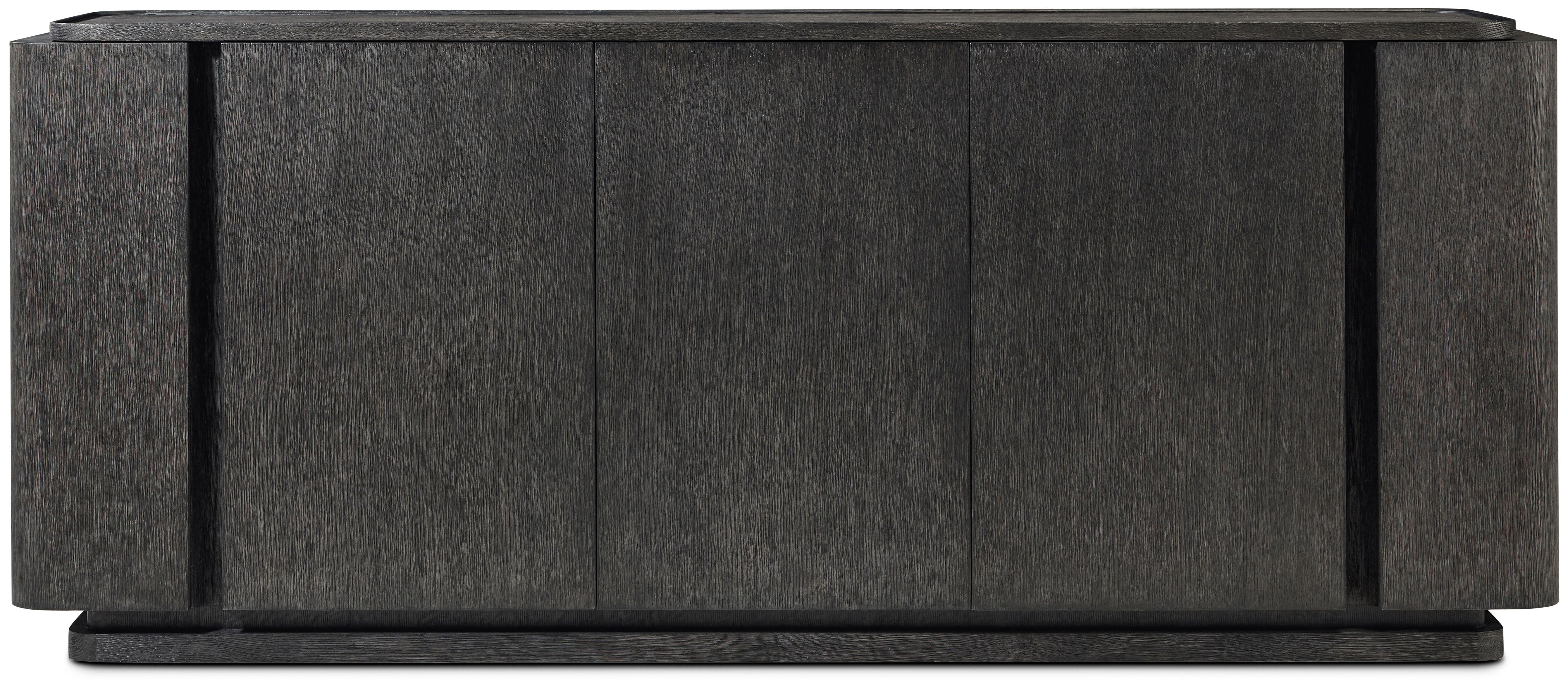 Repose Panel Triple-Door Sideboard in PCF1186.1L2HA3F_Charcoal_Oak / Wood - Theodore Alexander