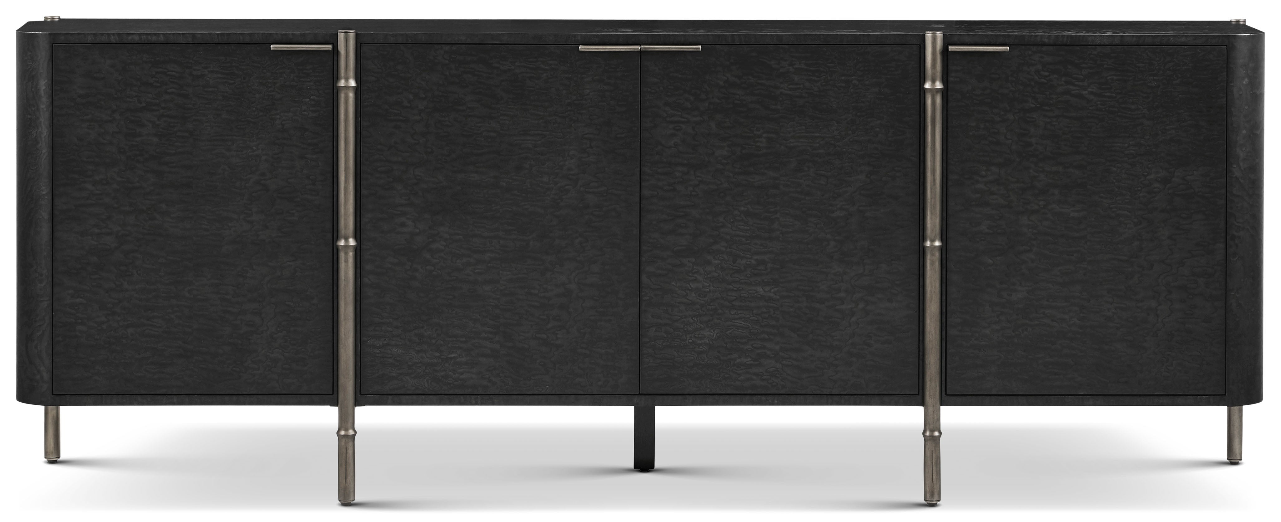 Kesden Sideboard in VCF1798_silent_black_MCF586_kesden_brass / Brass, Wood - Theodore Alexander