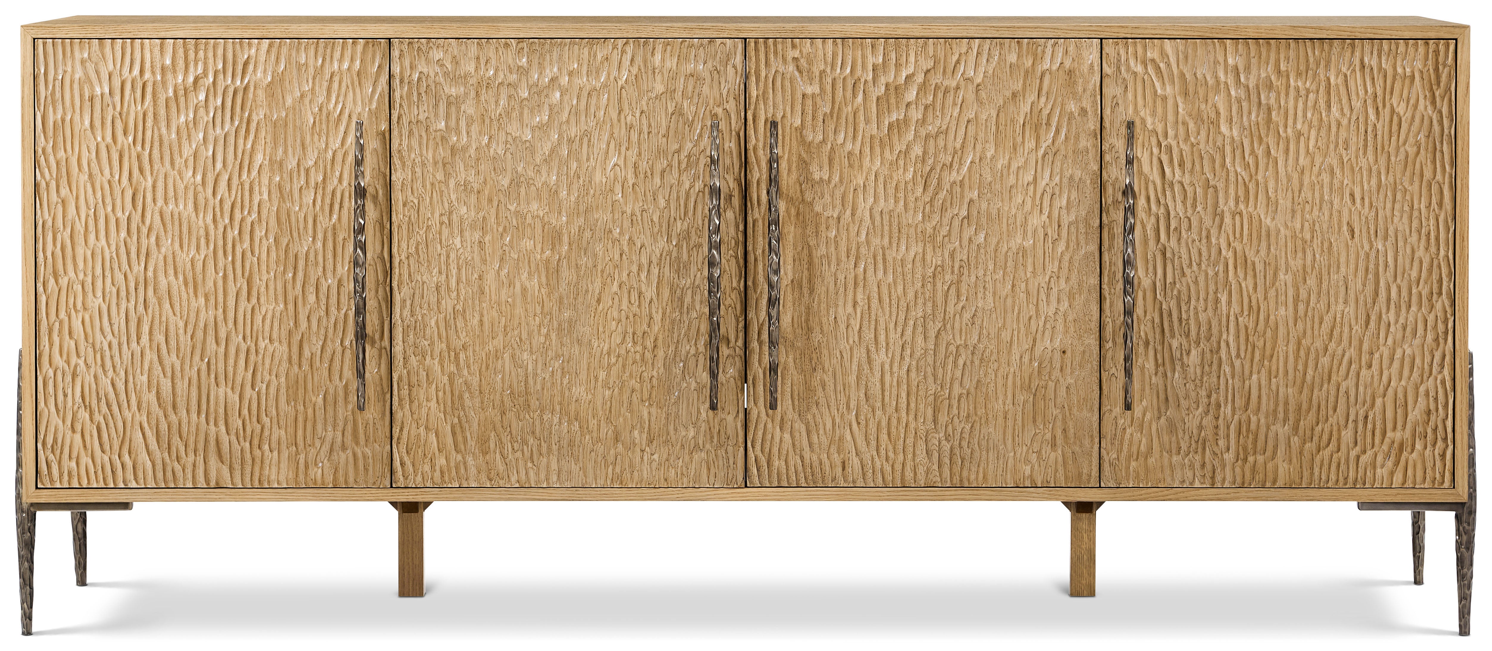 Essence Media Cabinet in VCF1792_Blonde_MCF552.A_Volcanic_Essence / Aluminium, Veneer - Theodore Alexander