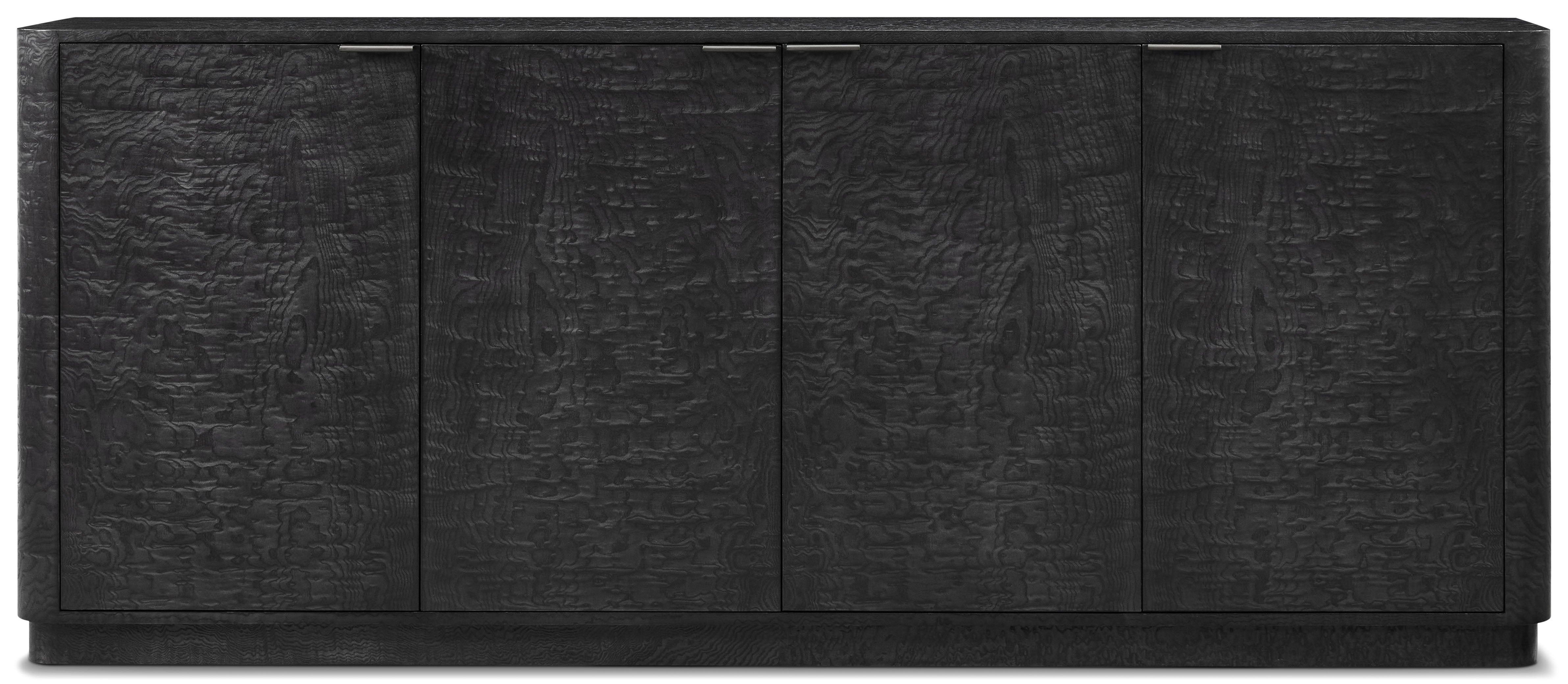 Kesden Sideboard in VCF1798_silent_black_MCF586_kesden_brass / Brass, Wood, Veneer - Theodore Alexander