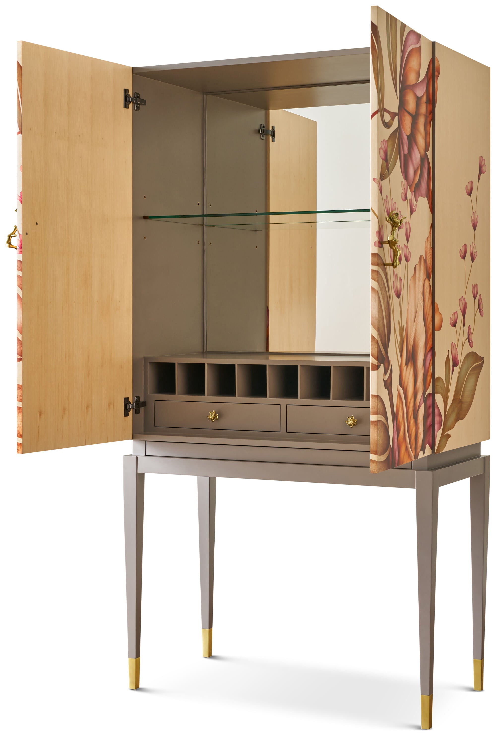 Bouquet Bar Cabinet | Theodore Alexander | Sutter & Vale