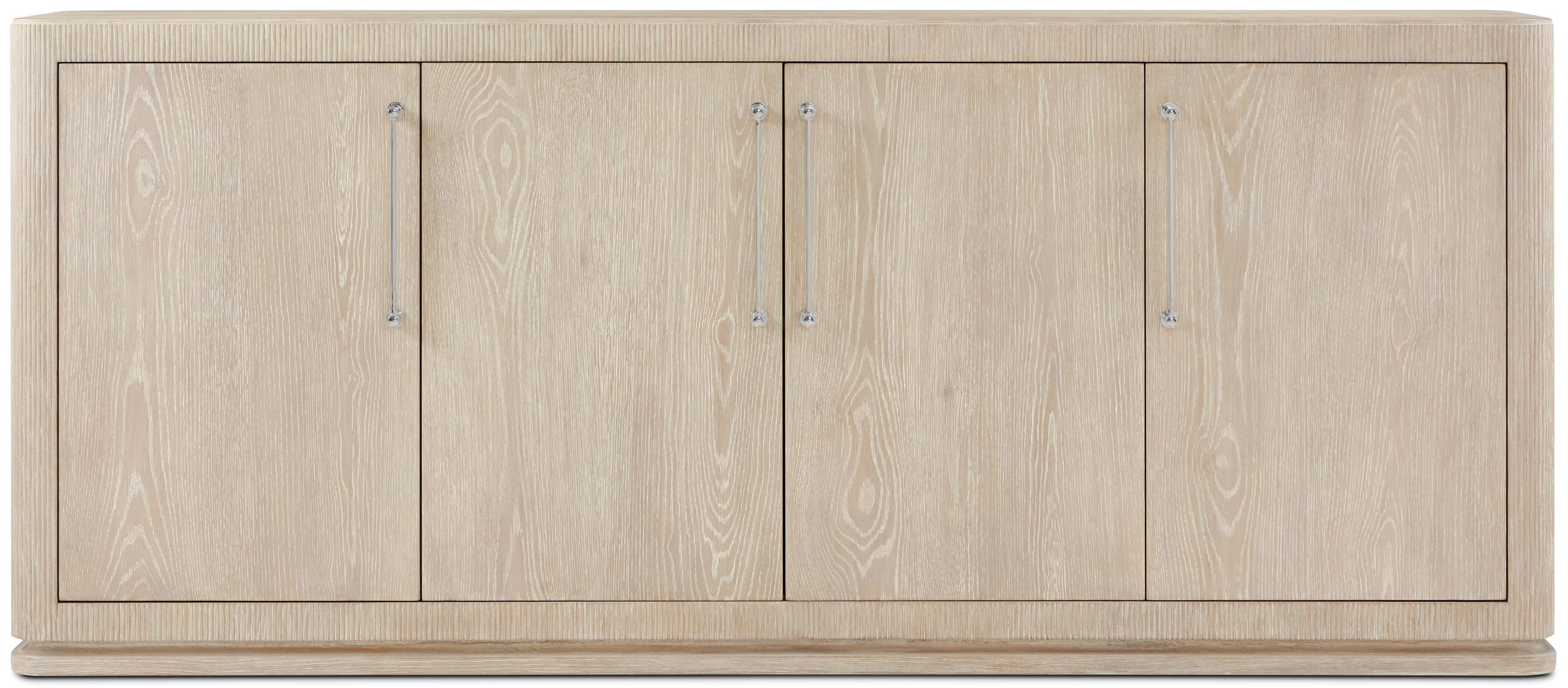 Horizon Sideboard in Ash Wood, Oak Veneer, Brass - Theodore Alexander