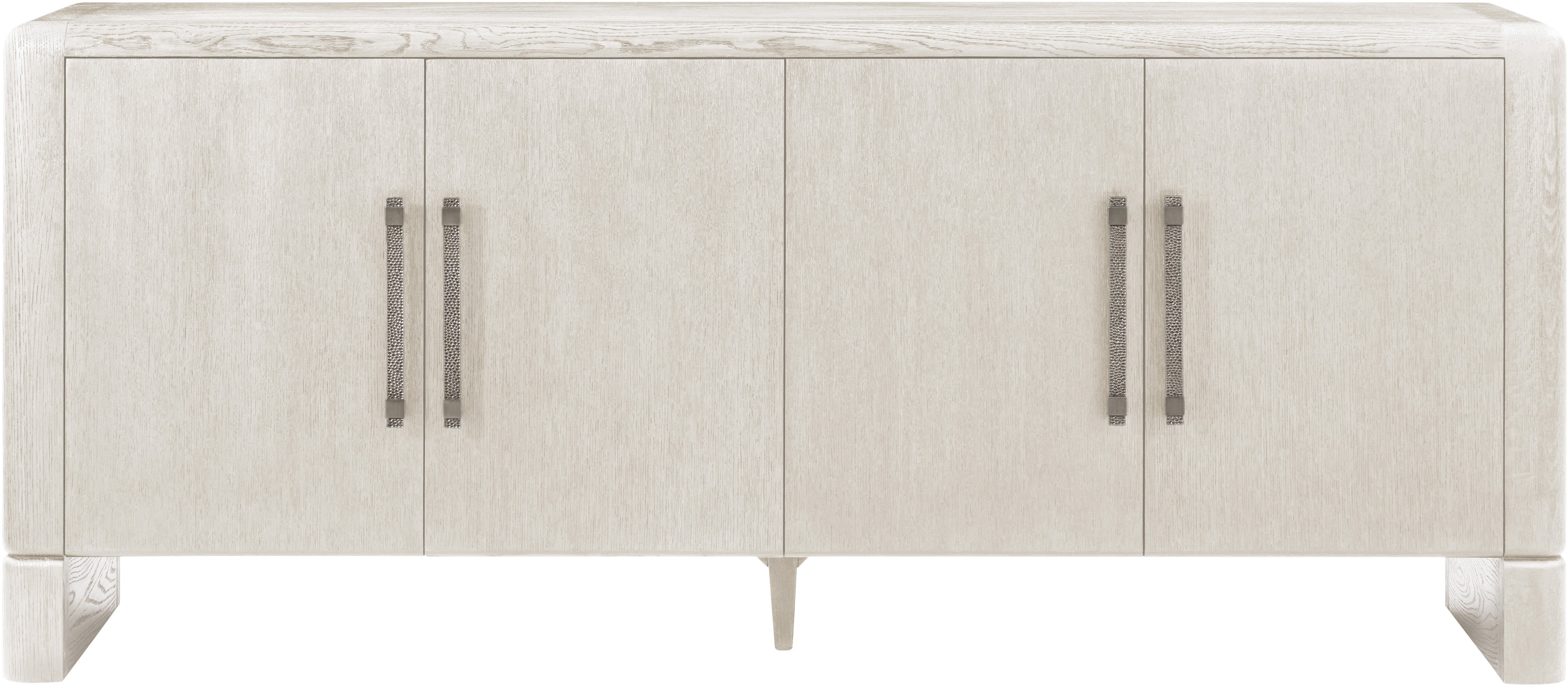 Luna 4-Door Sideboard in Solid Wood, Veneer, Aluminium - Theodore Alexander