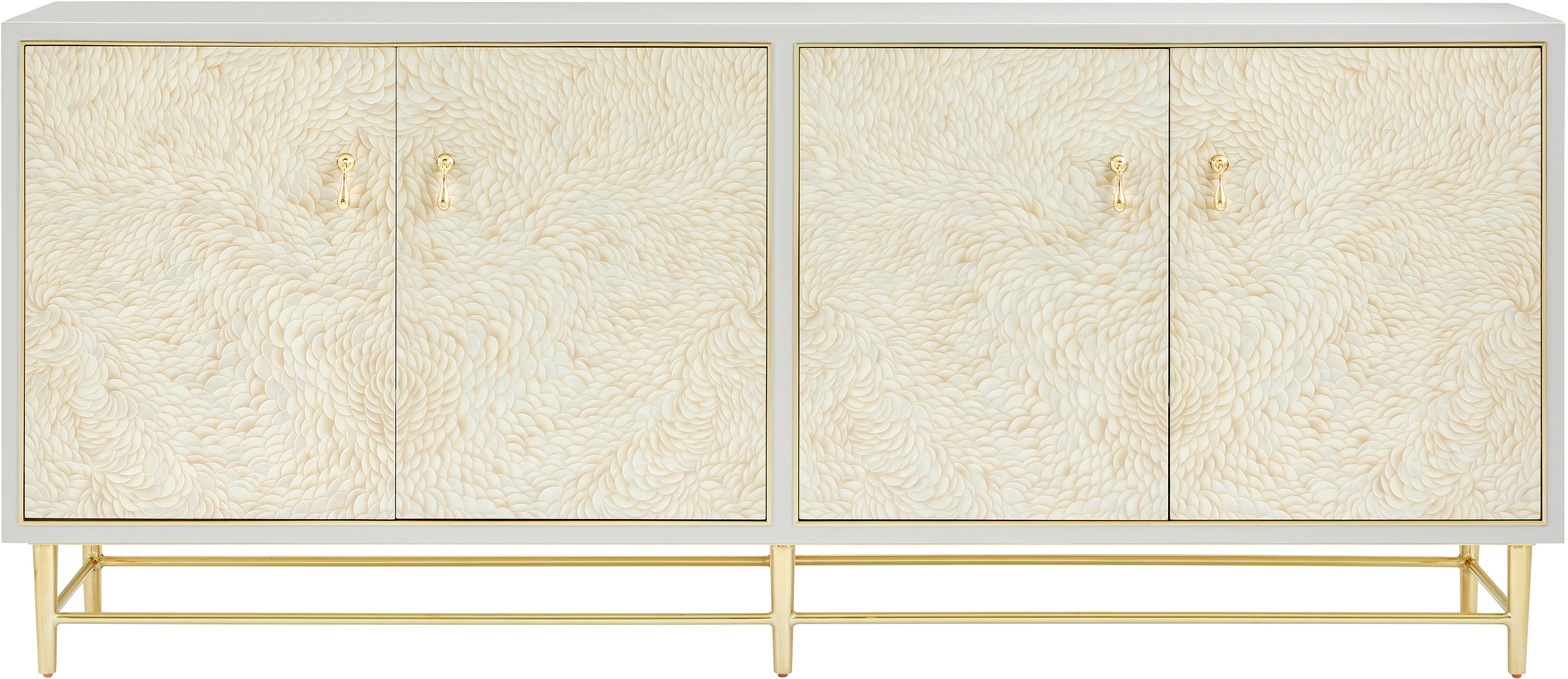 Judith Leiber 4-Door Credenza II in Brass - Theodore Alexander