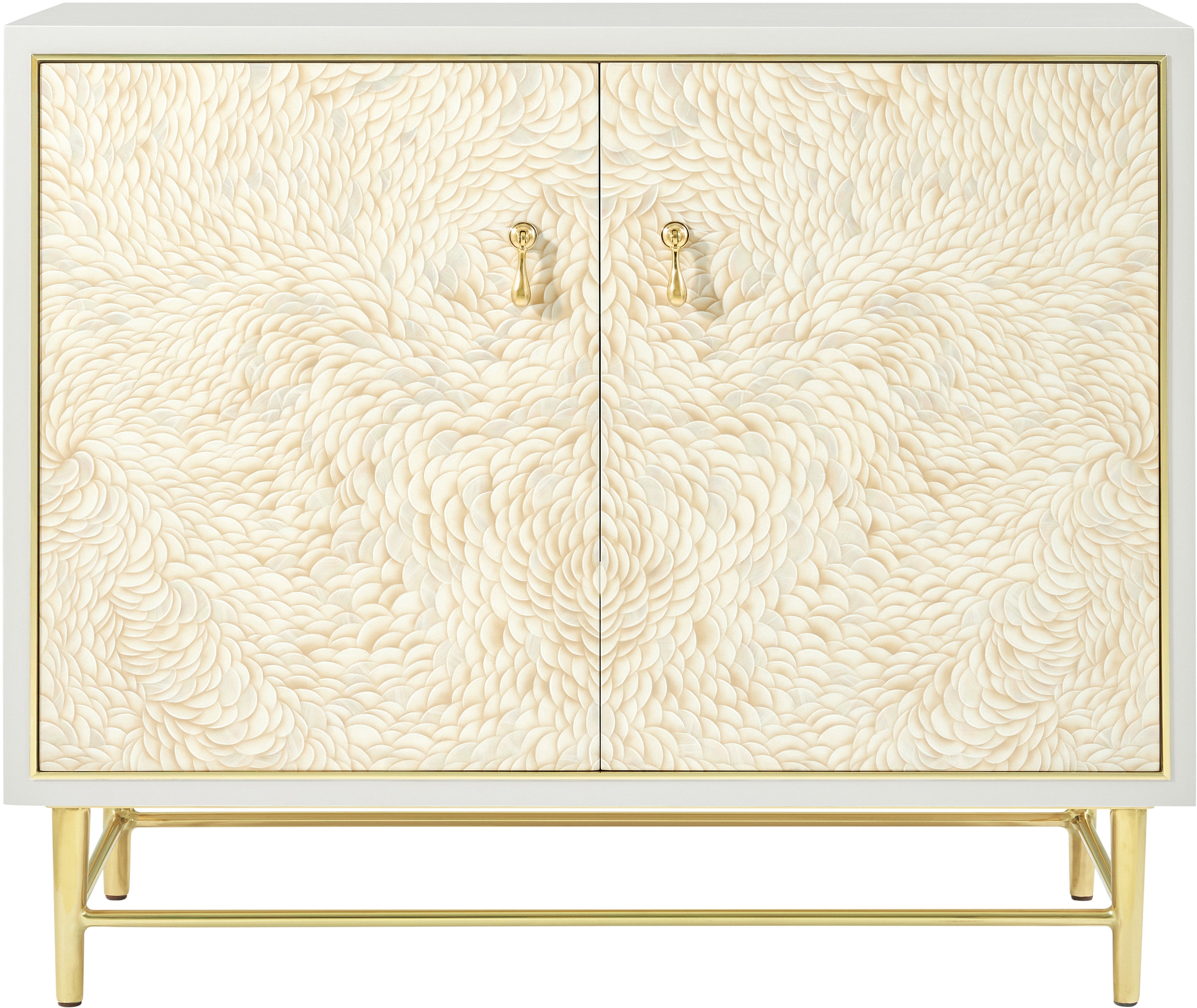 Judith Leiber 2-Door Chest II in Brass - Theodore Alexander