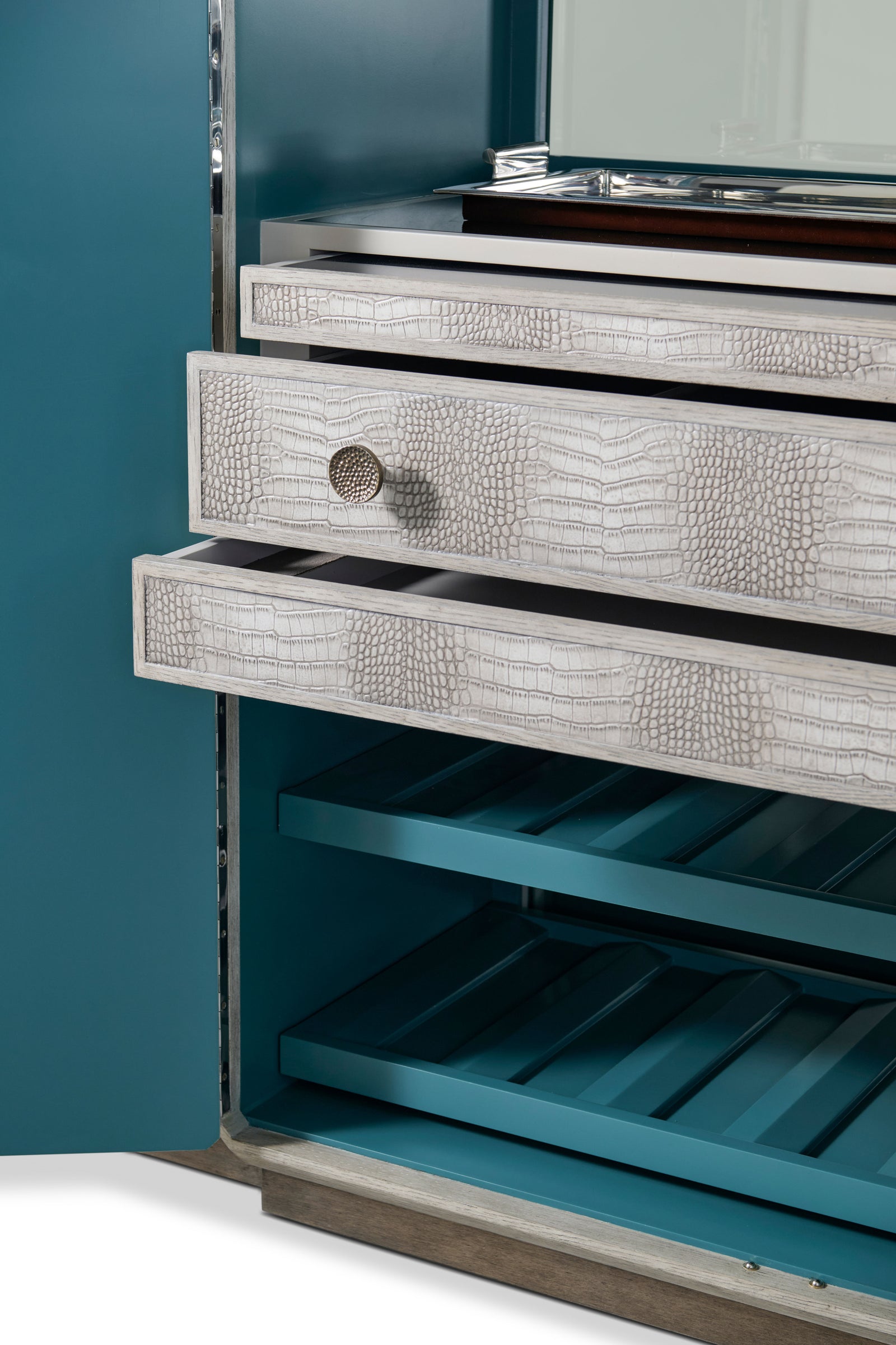Spencer St. James Bar Cabinet - Bar Cabinets by Theodore Alexander