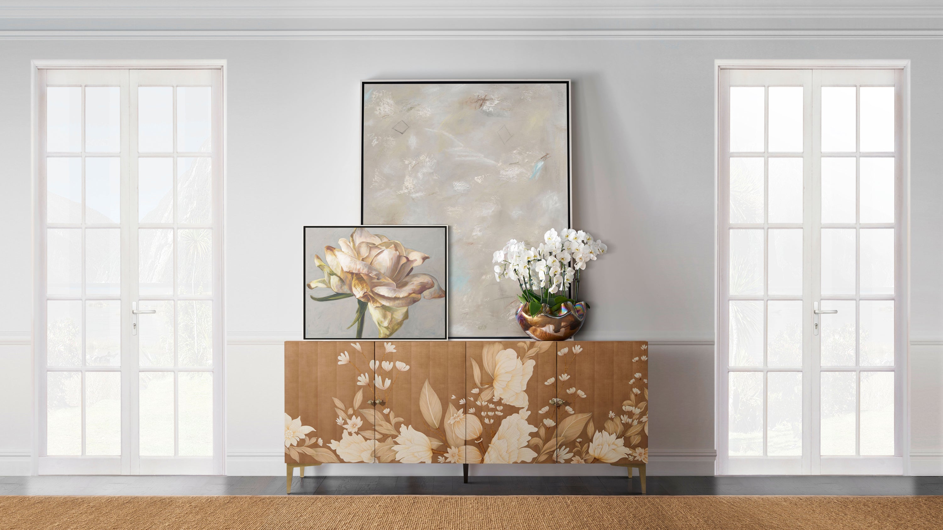 Bouquet 4-Door Sideboard – Sideboards & Buffets by Theodore Alexander | Sutter & Vale
