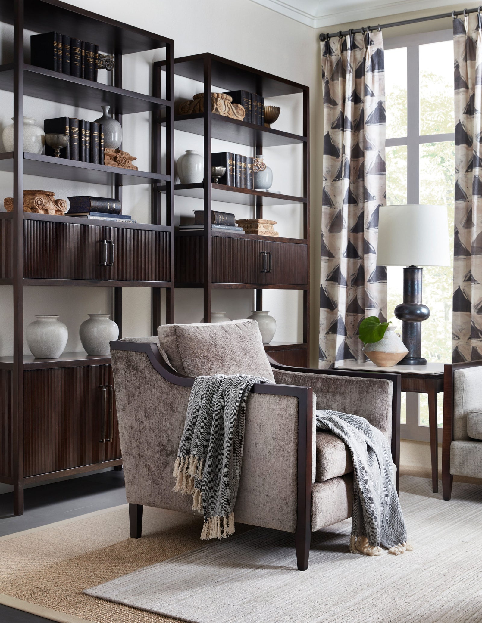 Lido Bookcase – Bookcases & Etageres by Theodore Alexander | Sutter & Vale