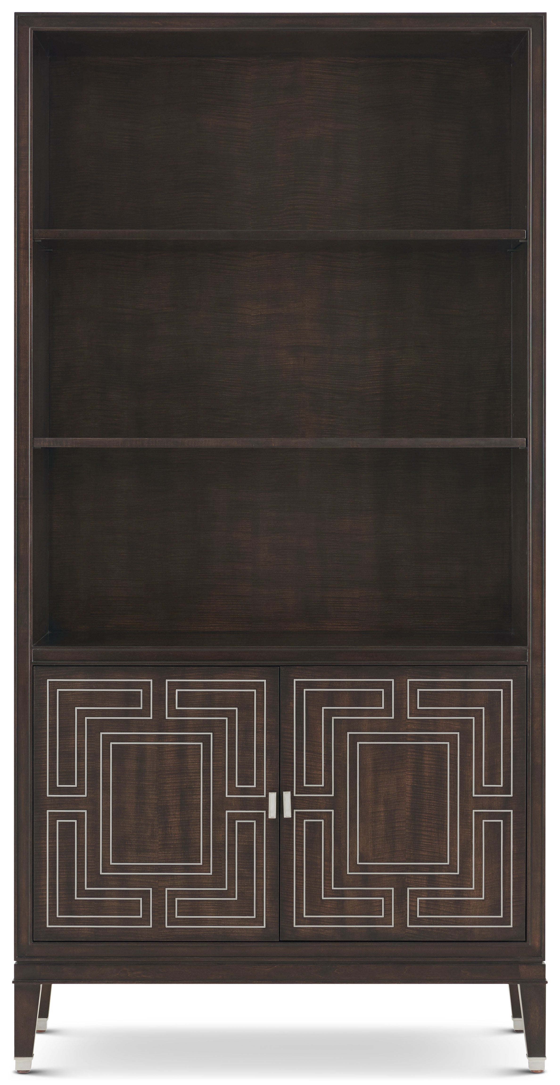 Spencer London Etagere in Maple Wood, Sycamore Veneer, Brass - Theodore Alexander