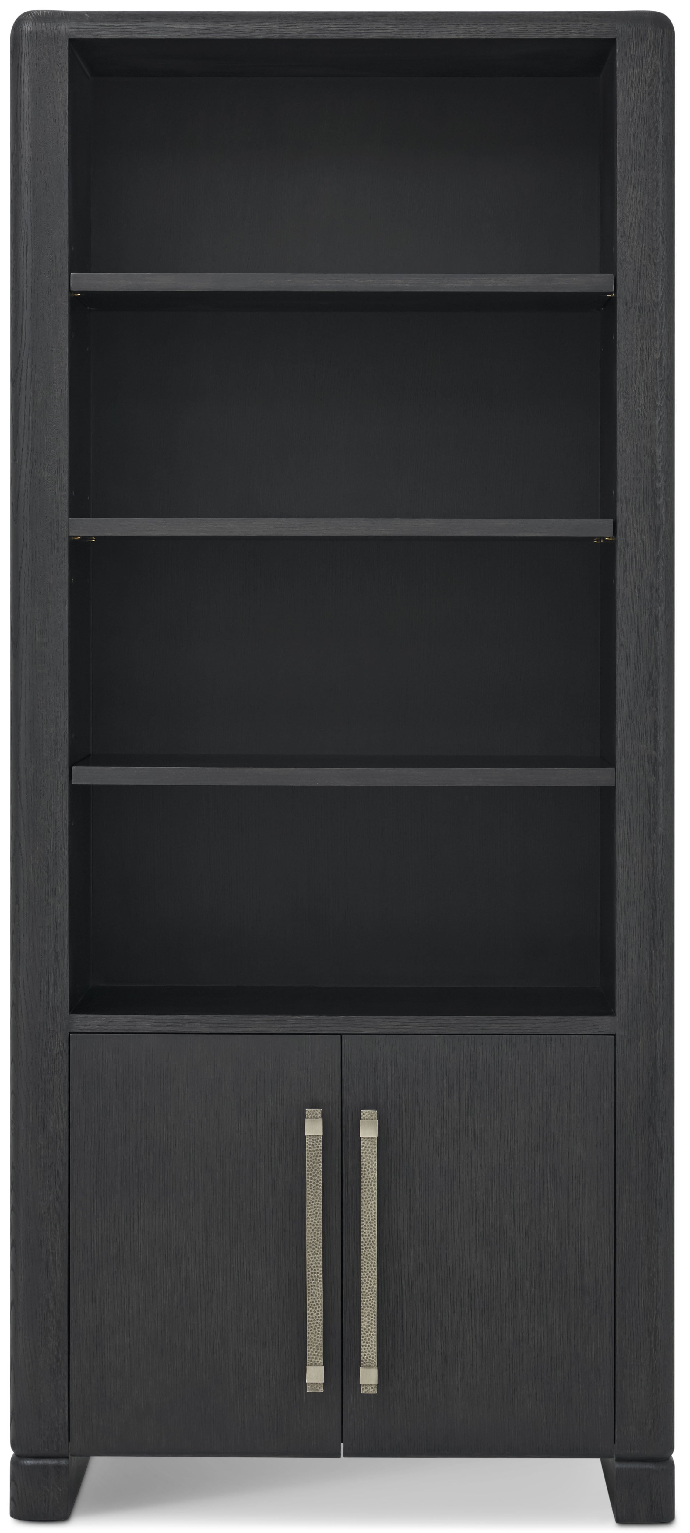 Luna Bookcase in Solid Wood, Veneer, Aluminium - Theodore Alexander