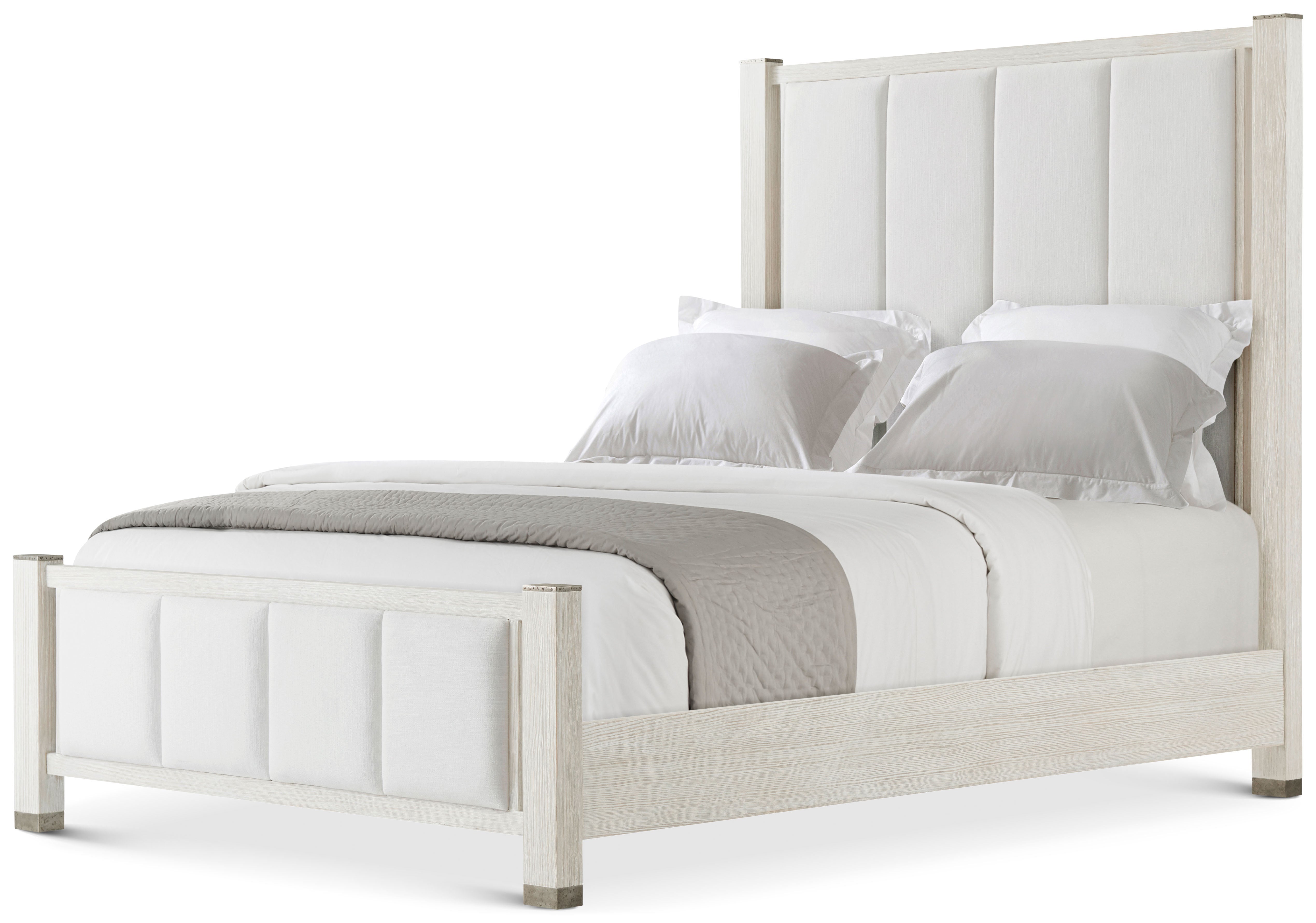 Breeze Upholstered US Queen Bed in PCF1168.1C2HA3F_Sea_Salt / Pine, Aluminium, Upholstery - Theodore Alexander