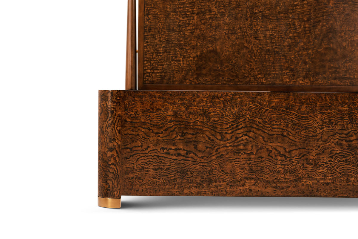 Kesden Wood Bed - Beds by Theodore Alexander