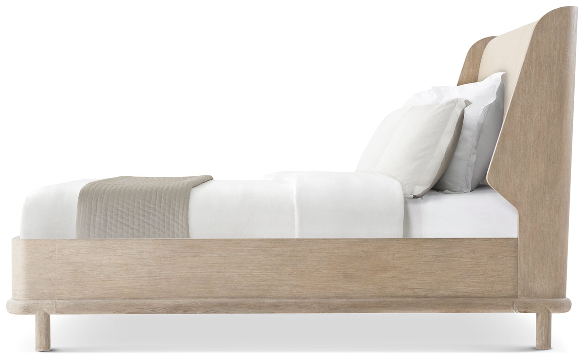 Repose Wooden With Upholstered Headboard US King Bed | Theodore Alexander | Sutter & Vale