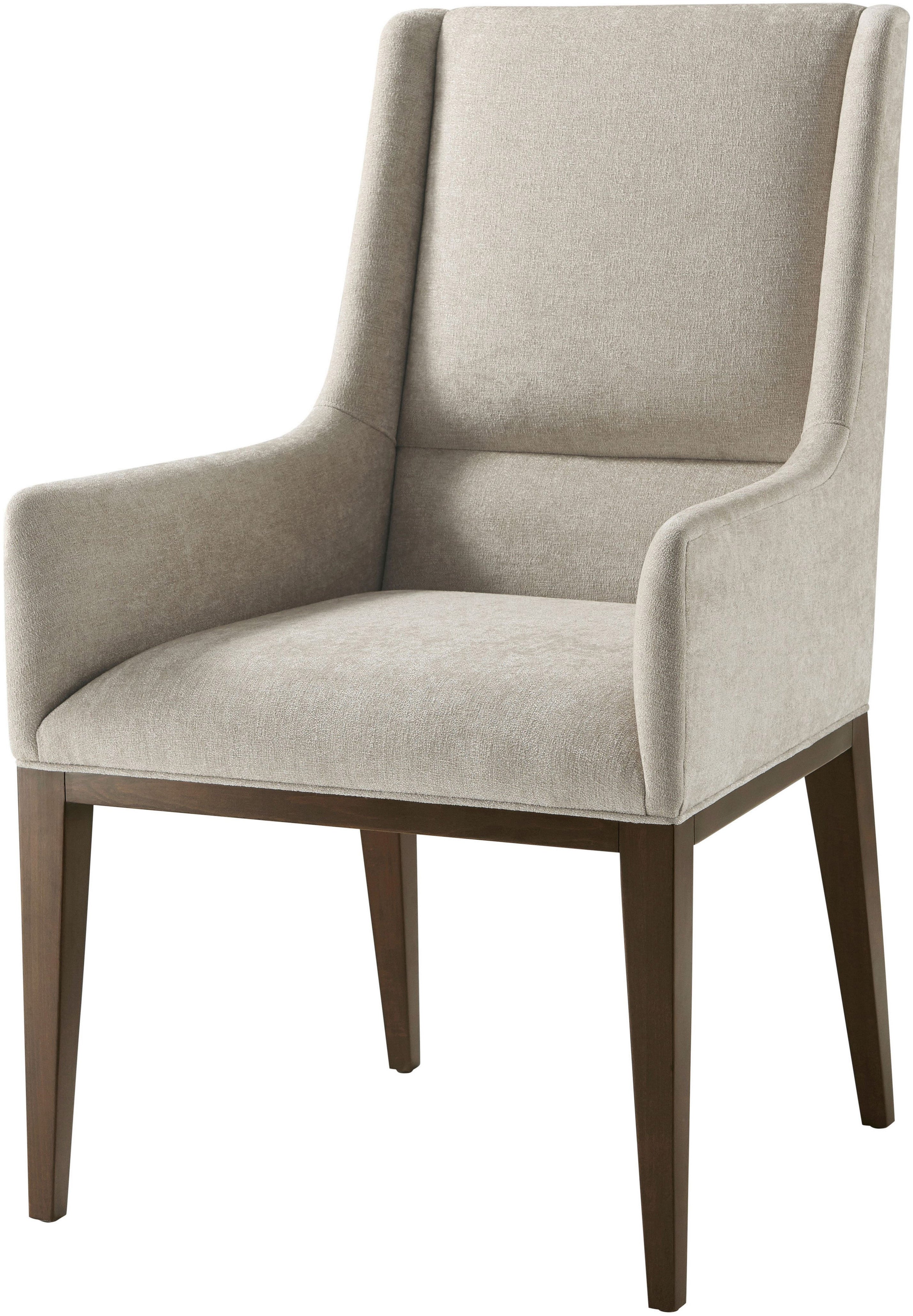 Dorian Dining Armchair in VCF1736.2G_Bistre / Wood - Theodore Alexander