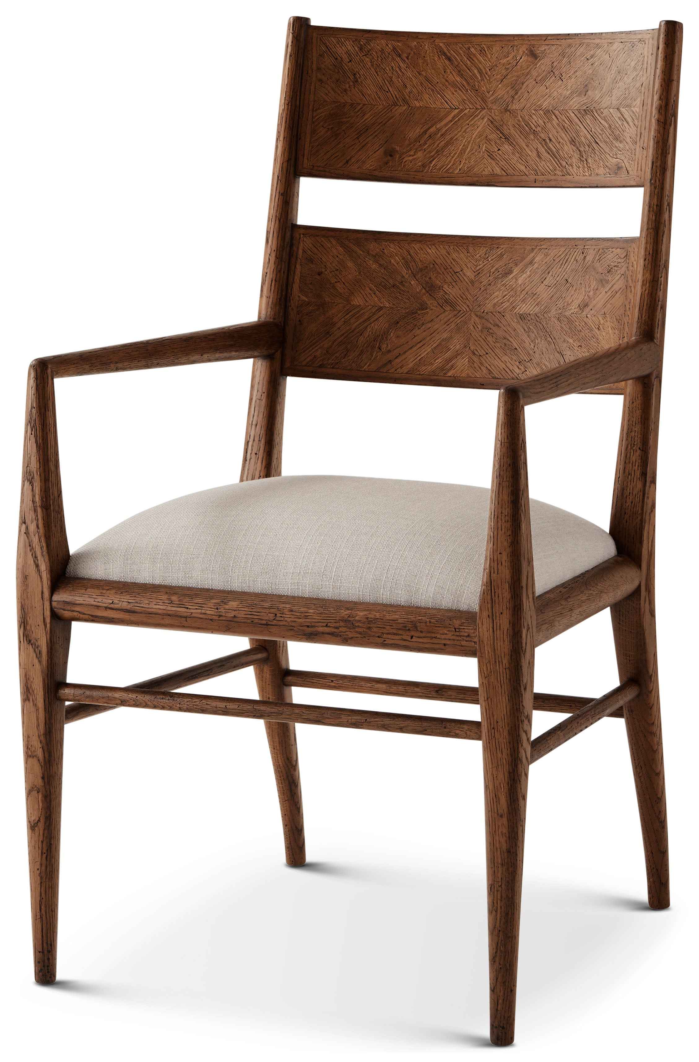 Nova Dining Arm Chair in VCF1672.1C2M3F_Dusk_Finish / Solid Wood, Oak Veneer - Theodore Alexander