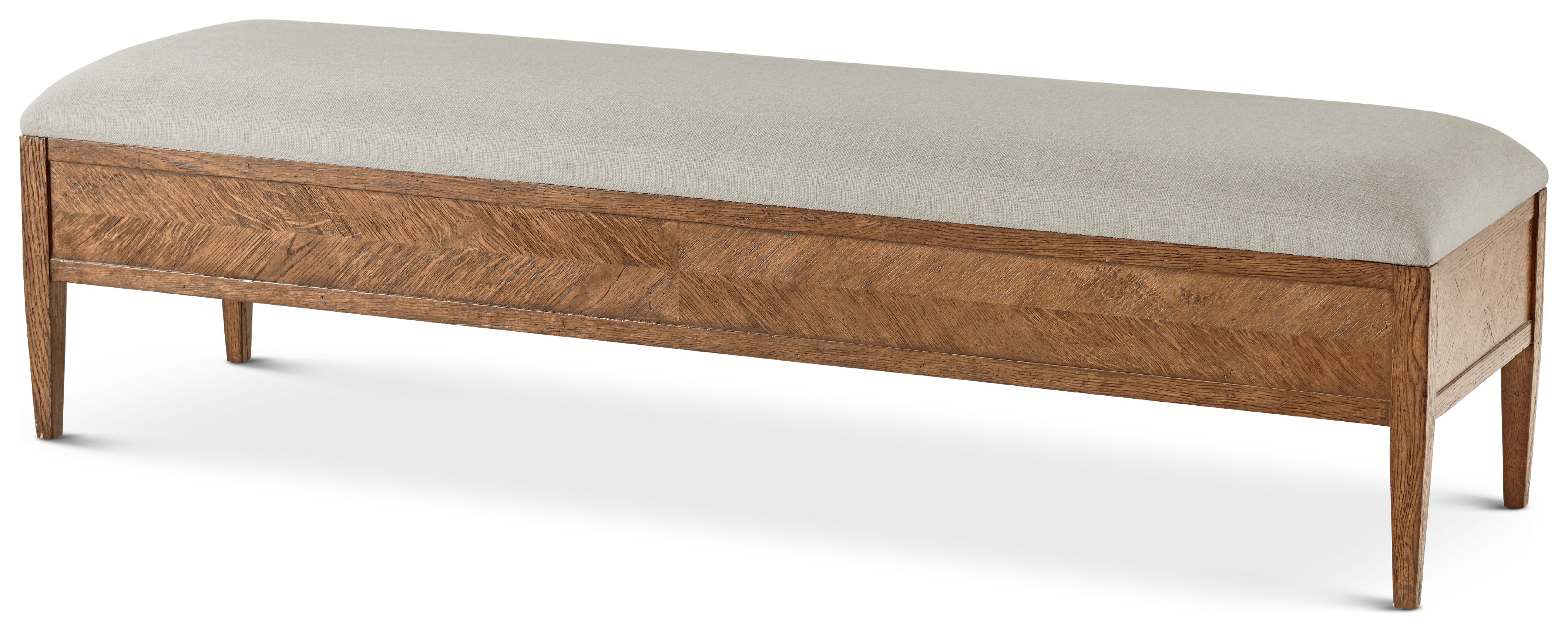Nova Bench in VCF1671.1C2M3F_Dawn_Finish / Solid Wood, Veneer - Theodore Alexander