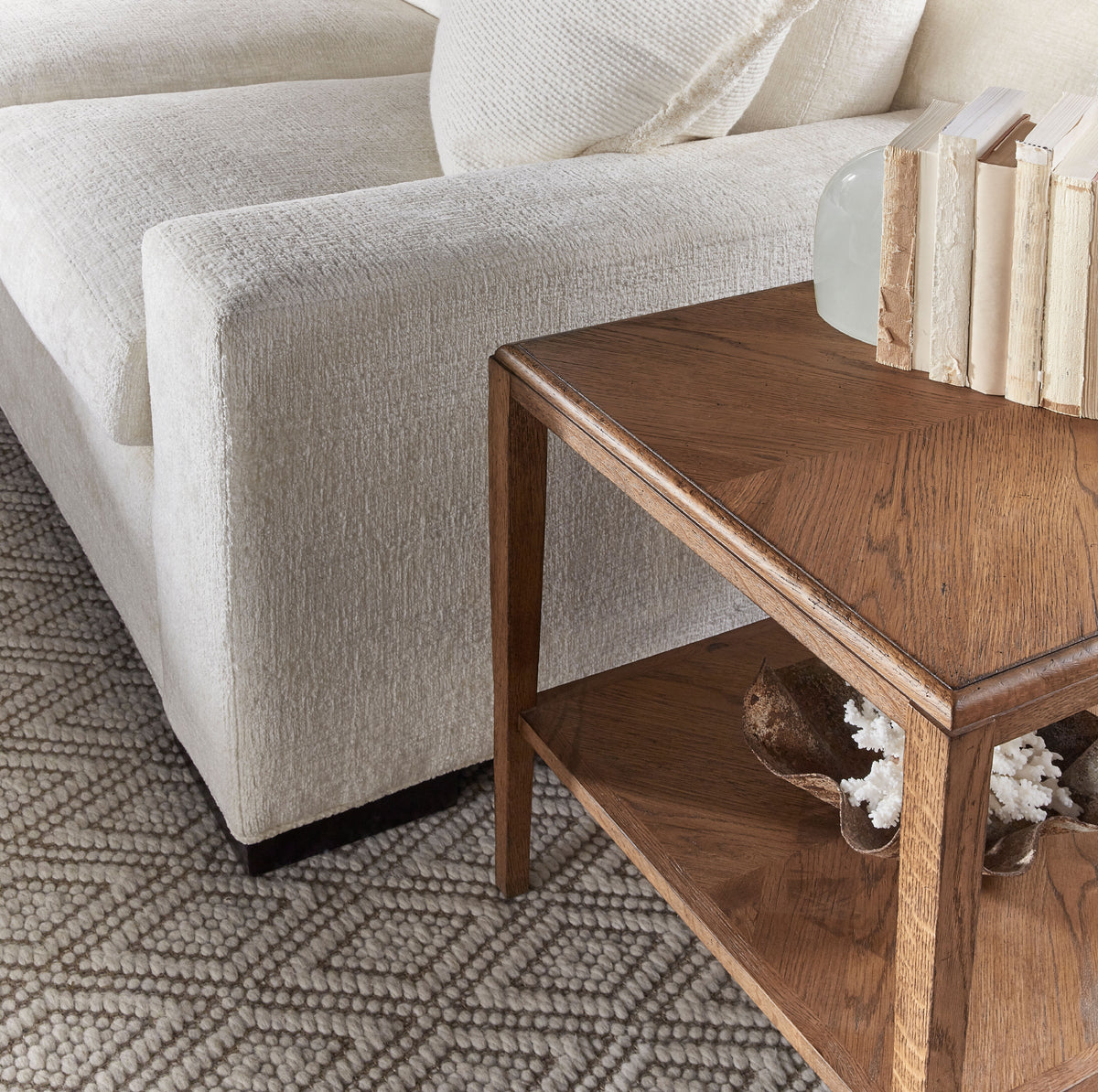 Nova Rectangular Side Table – Side Tables by Theodore Alexander | Sutter & Vale