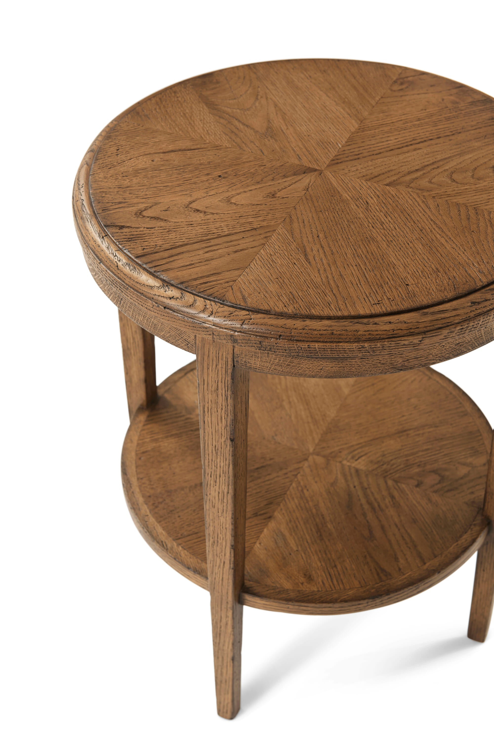 Nova Two Tiered Round Side Table – Side Tables by Theodore Alexander | Sutter & Vale