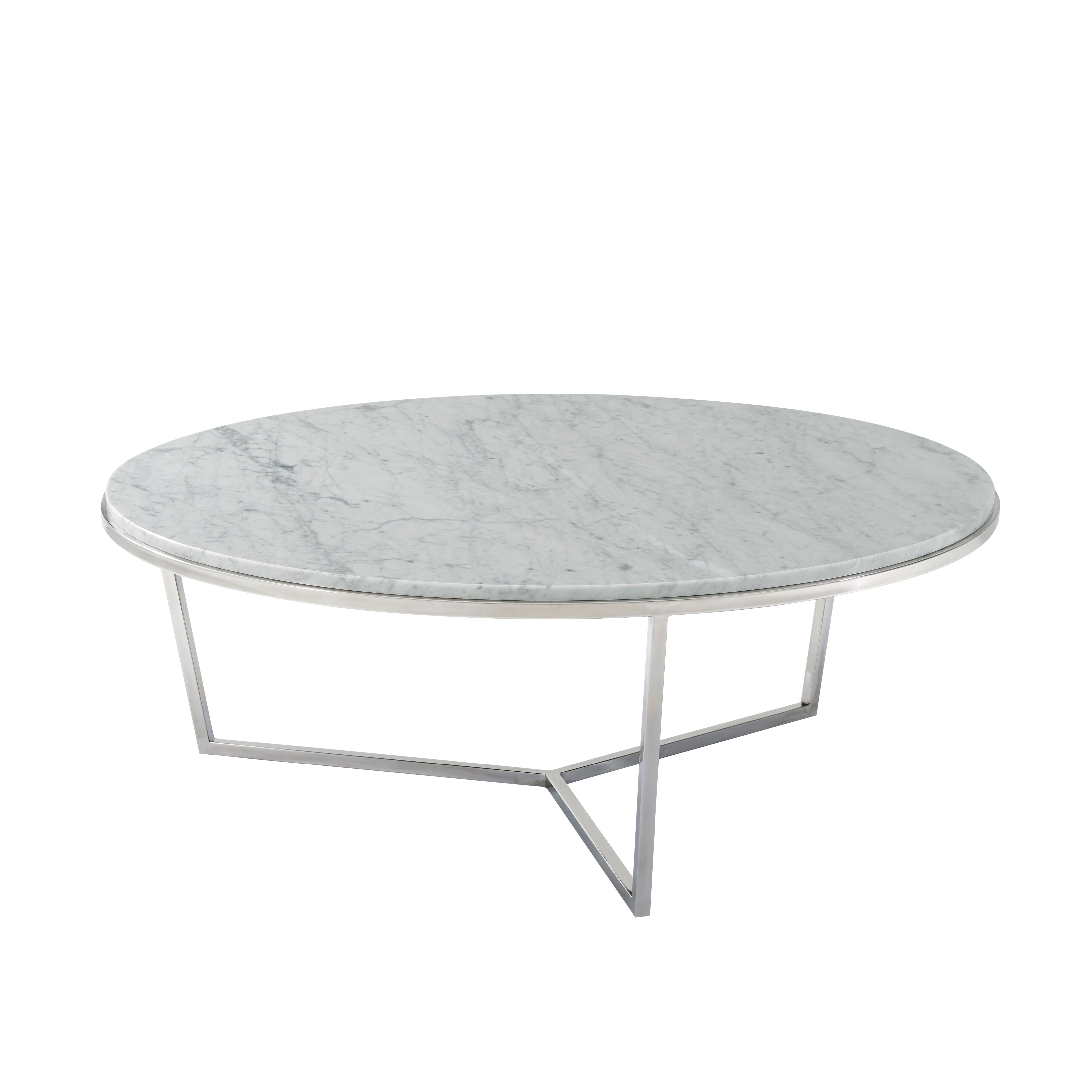 Fisher Round Cocktail Table (Marble)