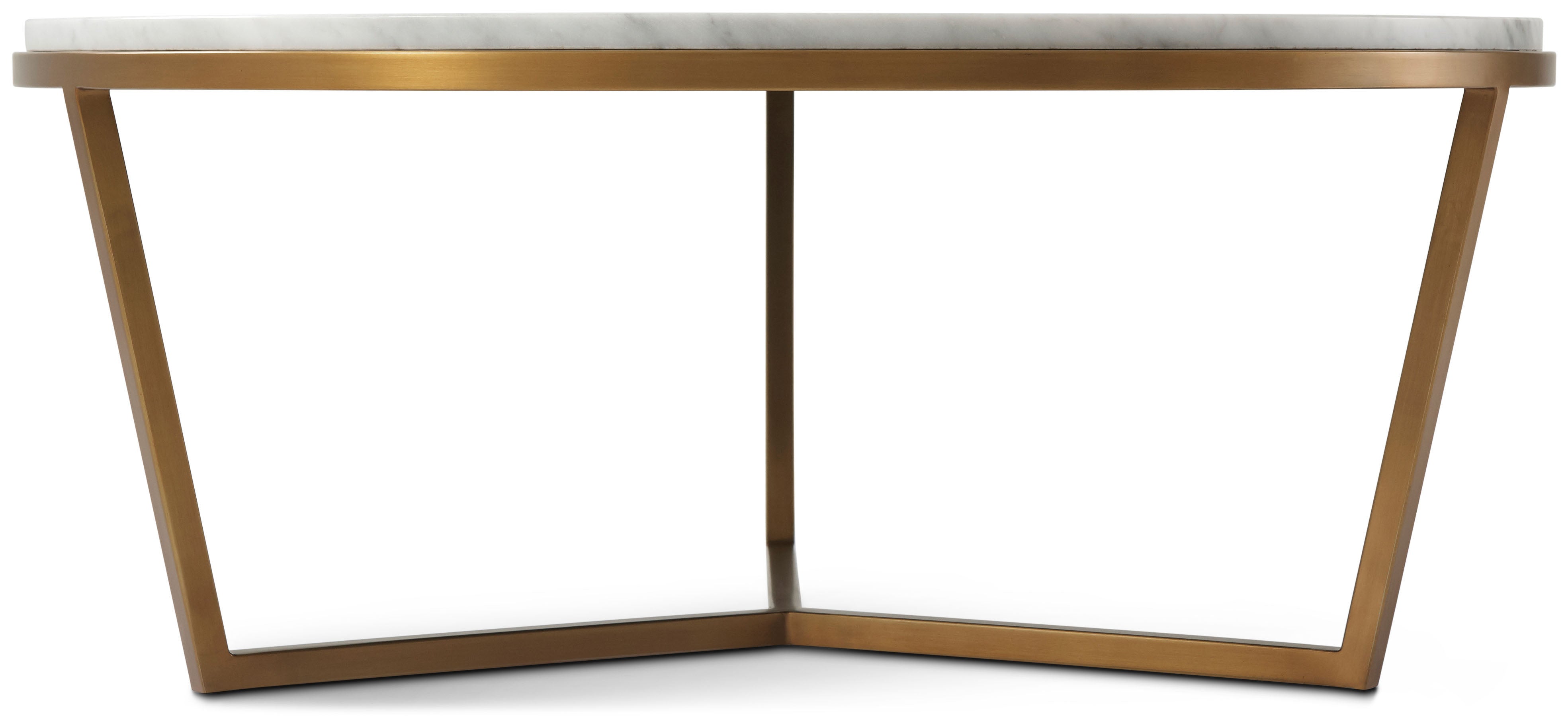 Small Fisher Round Cocktail Table (Marble) | Theodore Alexander | Sutter & Vale