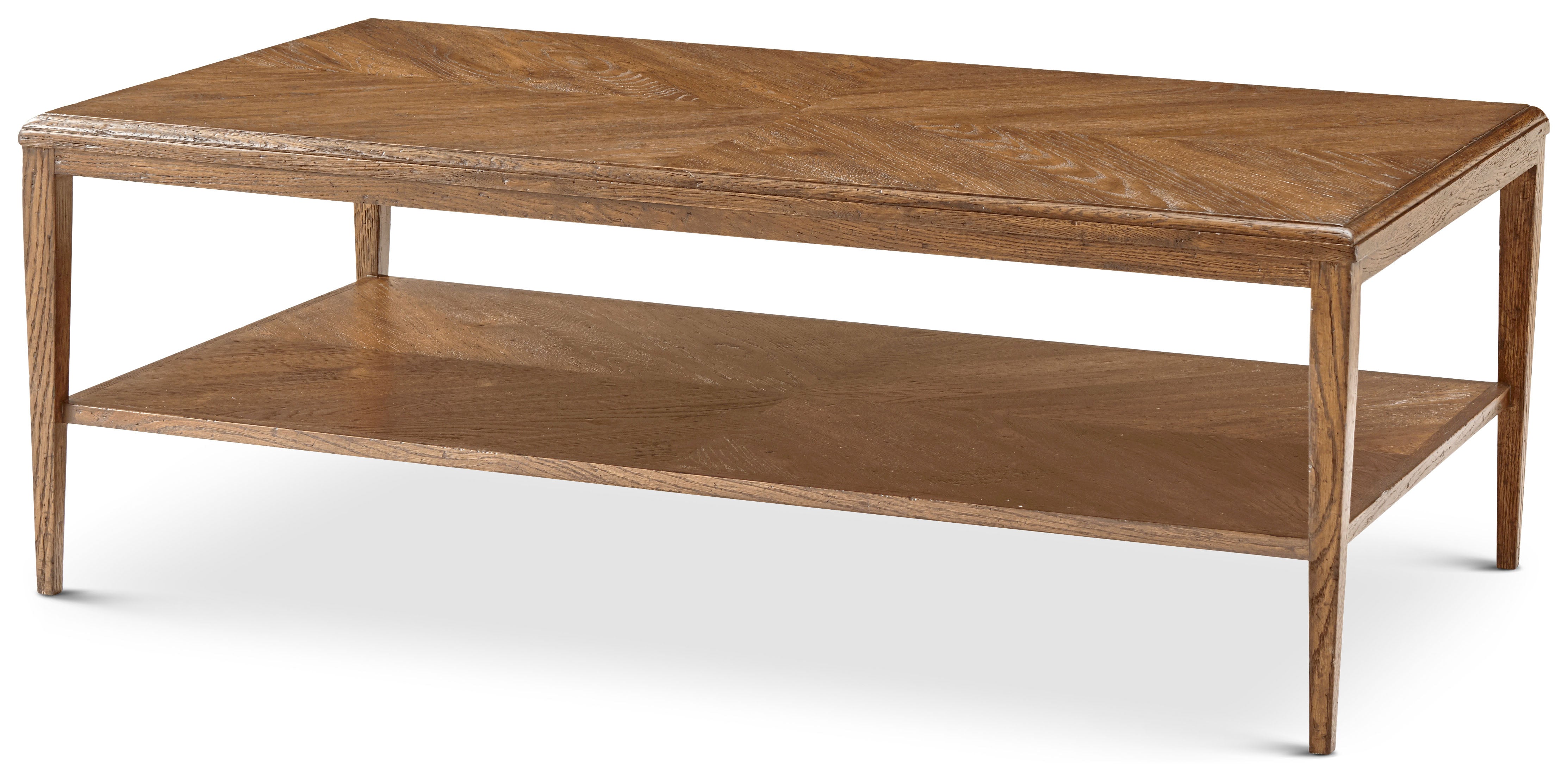 Nova Undertier Shelf Cocktail Table in VCF1671.1C2M3F_Dawn_Finish / Solid Wood, Veneer - Theodore Alexander