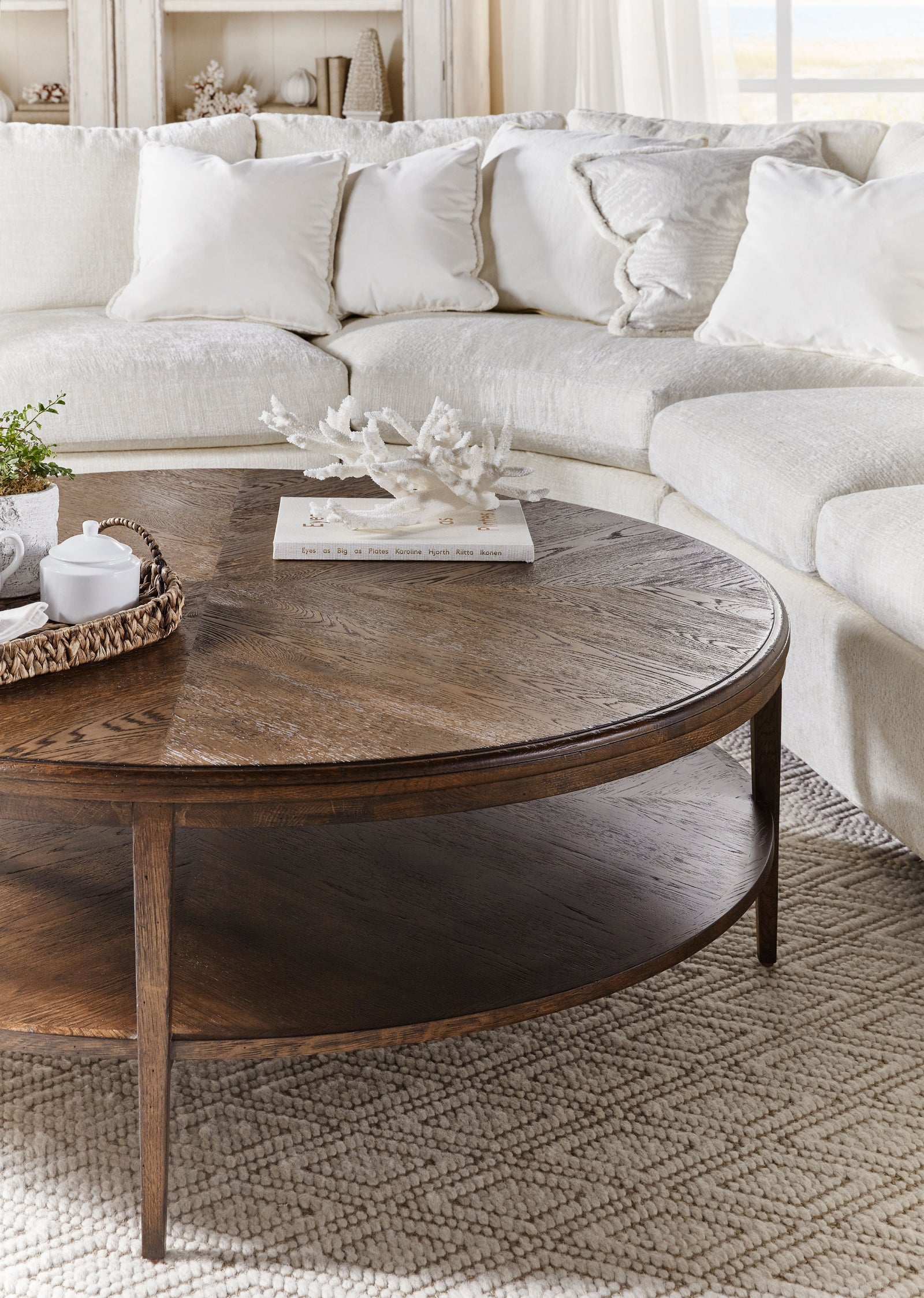 Nova Round Cocktail Table – Cocktail Tables by Theodore Alexander | Sutter & Vale