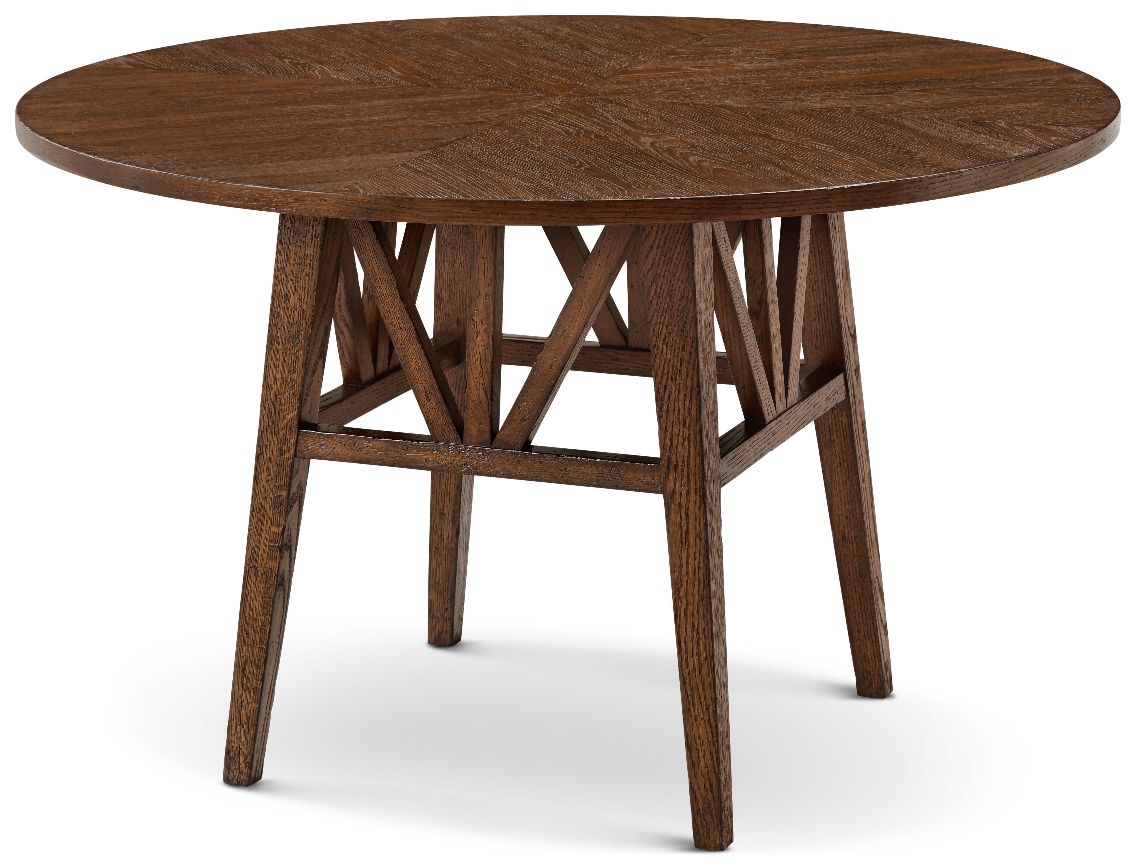 Nova Round Dining Table in VCF1672.1C2M3F_Dusk_Finish / Solid Wood, Veneer - Theodore Alexander