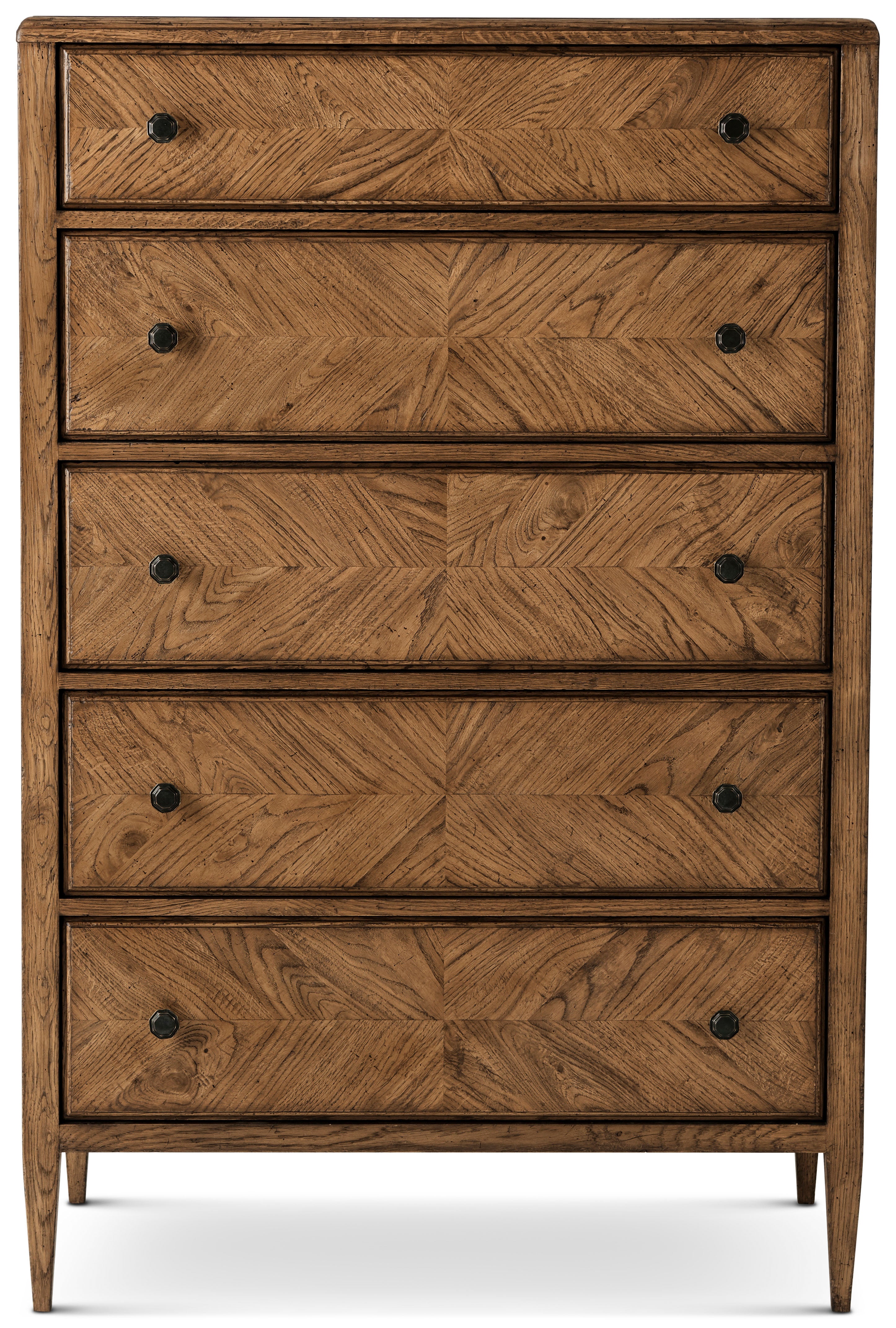 Nova Tall Chest in VCF1671.1C2M3F_Dawn_Finish / Oak, Veneer, Aluminium - Theodore Alexander