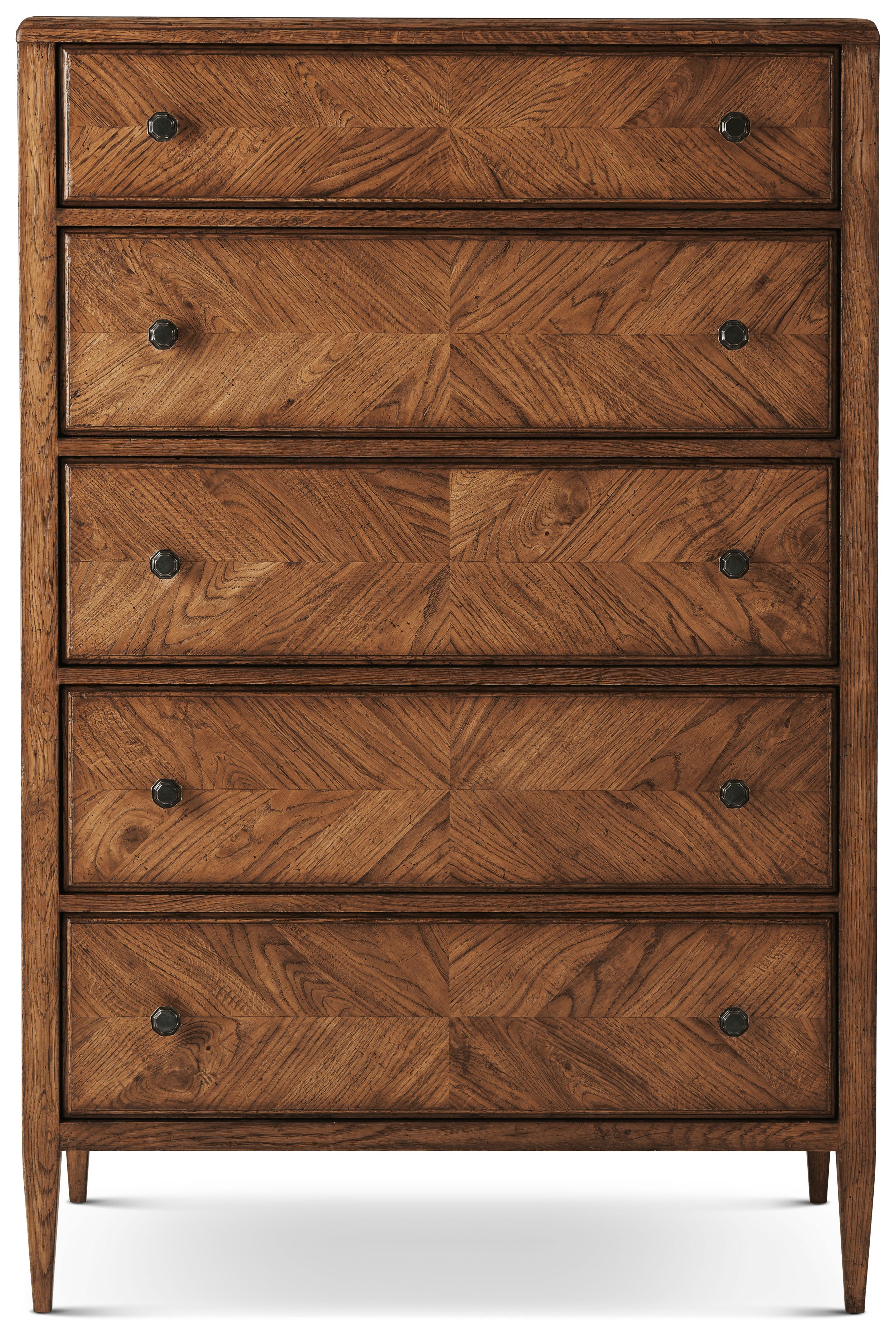 Nova Tall Chest in VCF1672.1C2M3F_Dusk_Finish / Oak, Veneer, Aluminium - Theodore Alexander