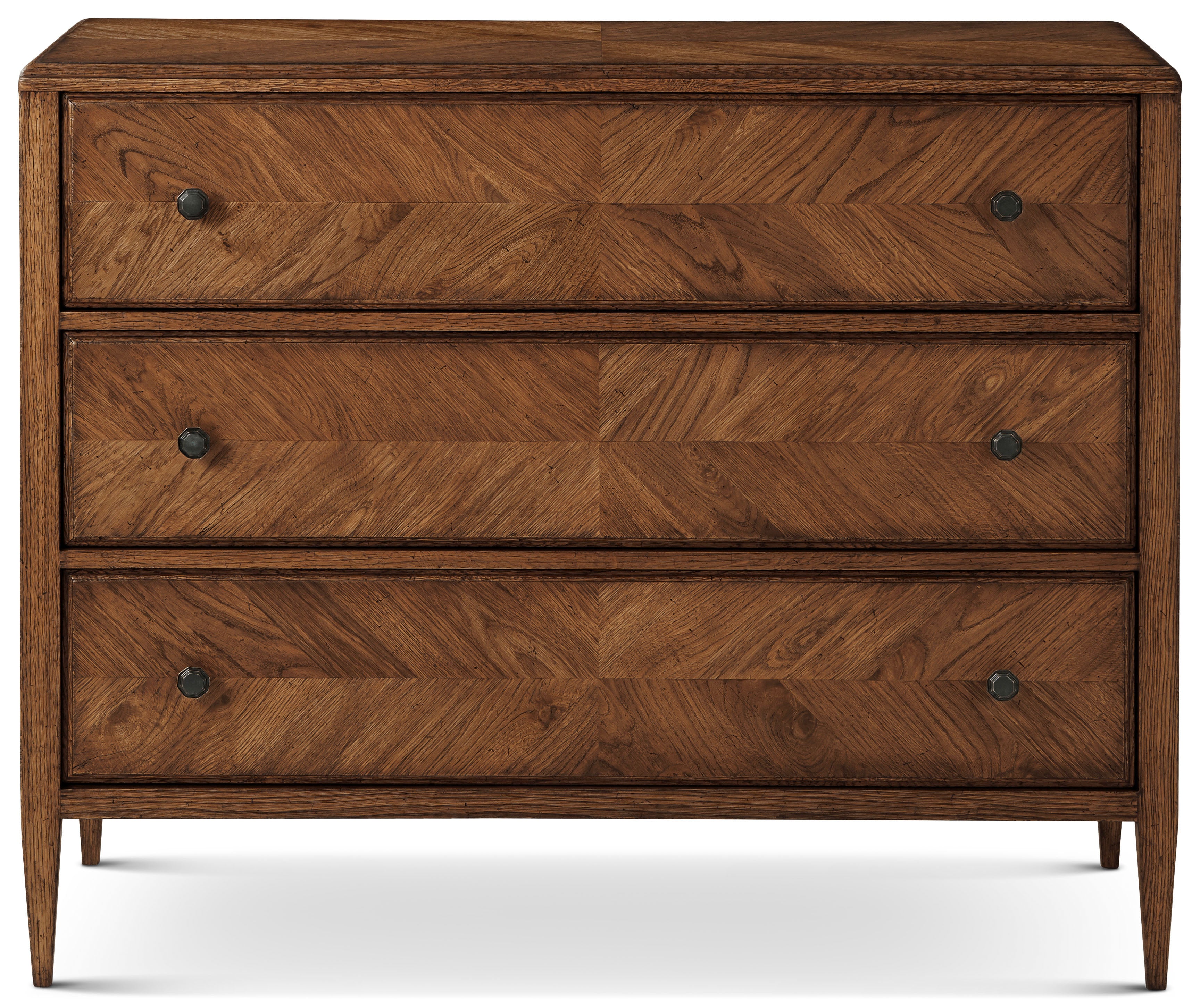 Nova Chest Of Drawers in VCF1672.1C2M3F_Dusk_Finish / Oak, Veneer, Aluminium - Theodore Alexander