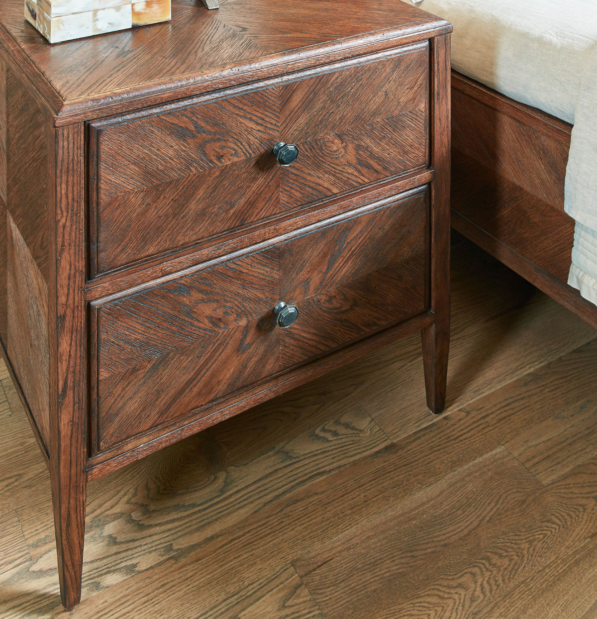 Nova Two Drawers Night Stand – Nightstands by Theodore Alexander | Sutter & Vale