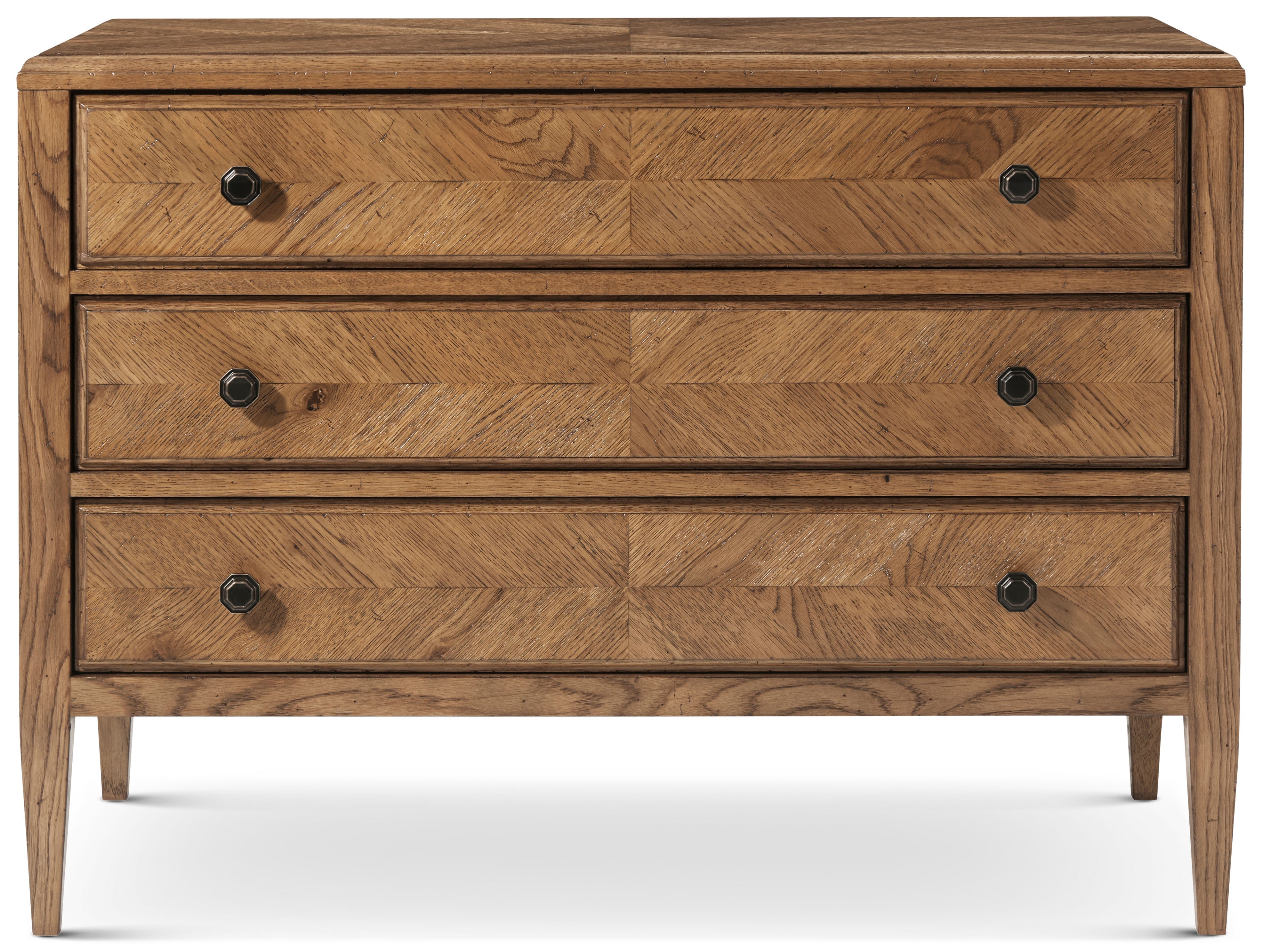 Nova Chest Of Drawers II in VCF1671.1C2M3F_Dawn_Finish / Oak, Veneer, Aluminium - Theodore Alexander