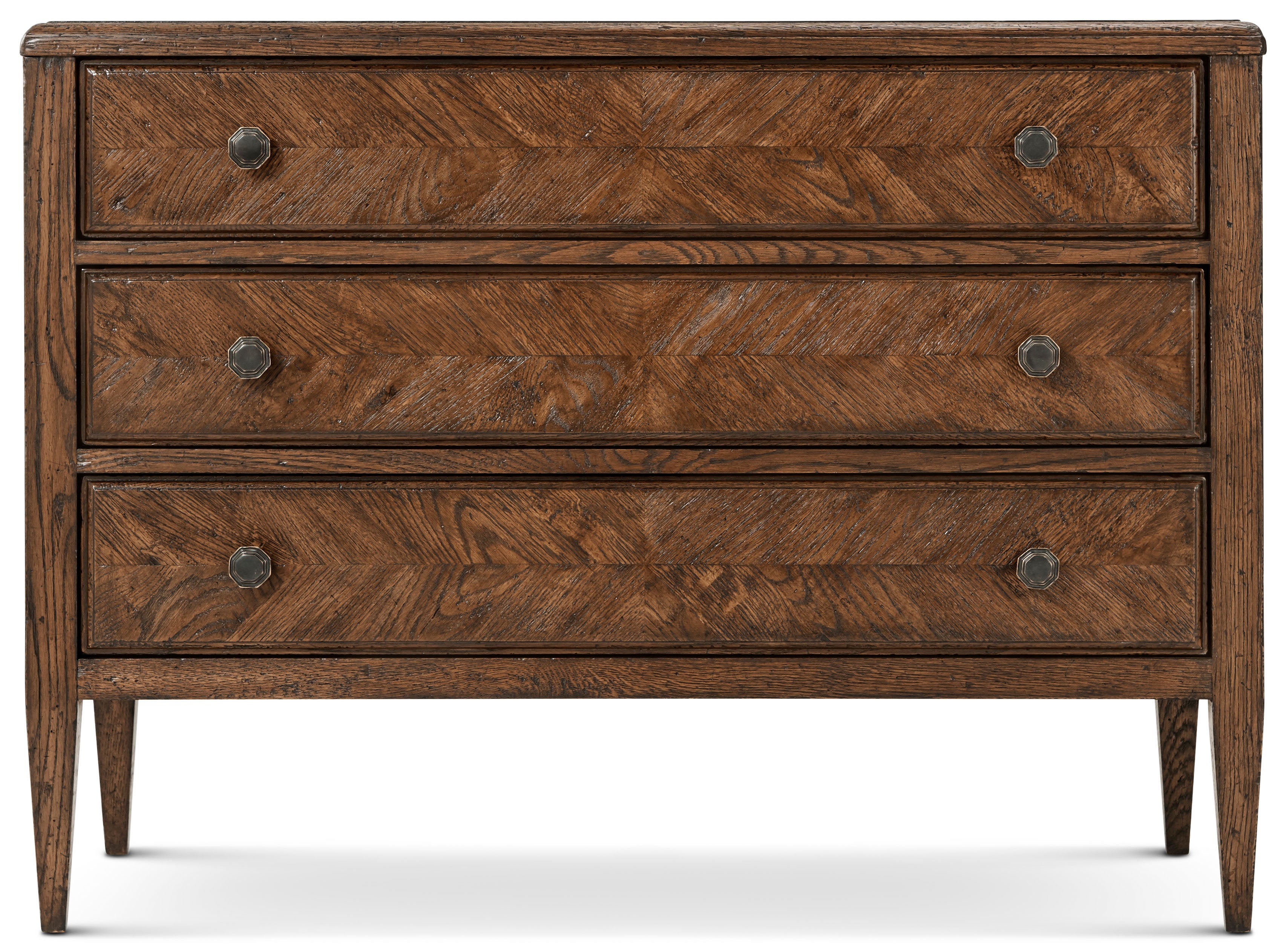 Nova Chest Of Drawers II in VCF1672.1C2M3F_Dusk_Finish / Oak, Veneer, Aluminium - Theodore Alexander
