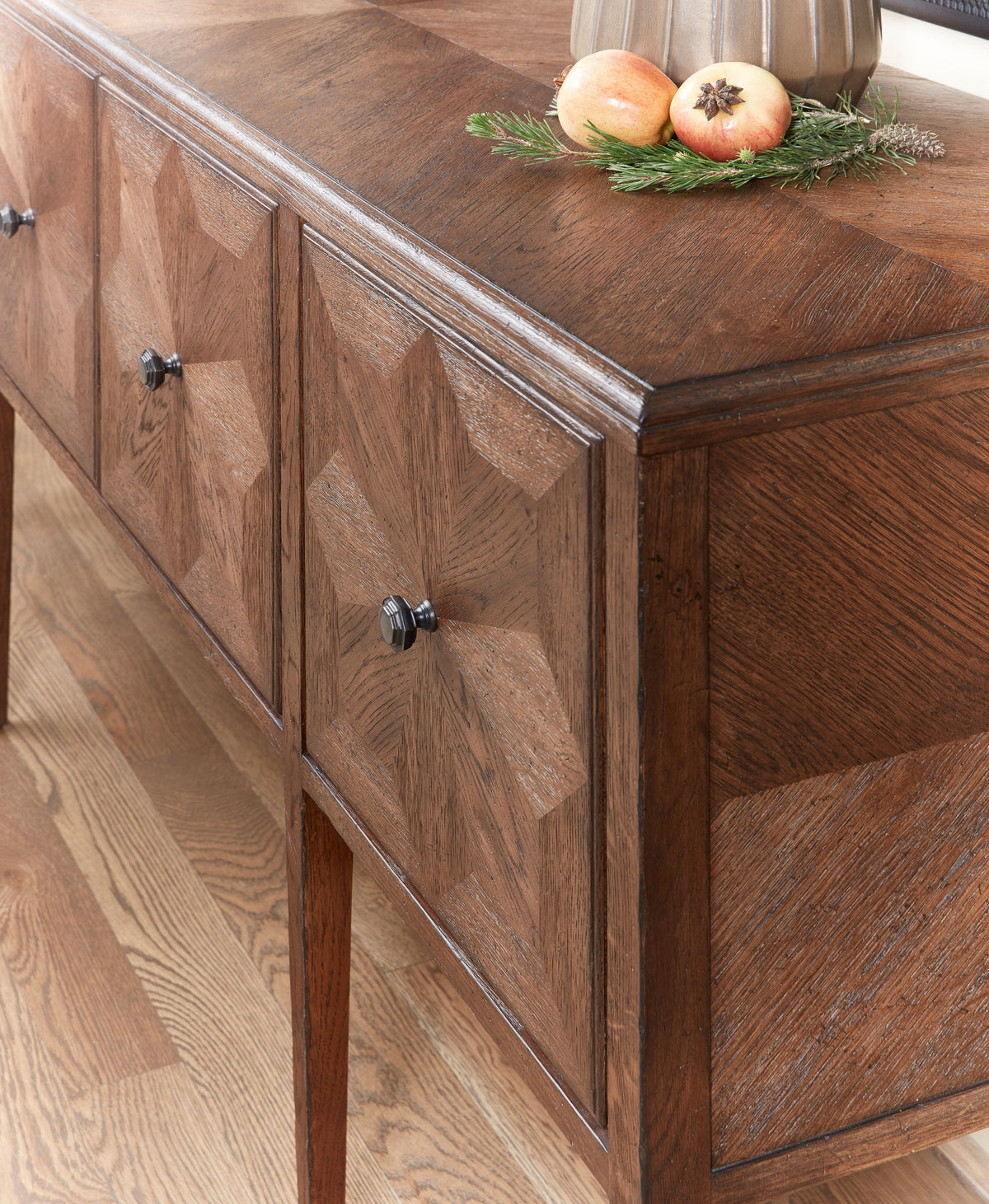 Nova Four Door Rectangular Credenza – Sideboards & Buffets by Theodore Alexander | Sutter & Vale