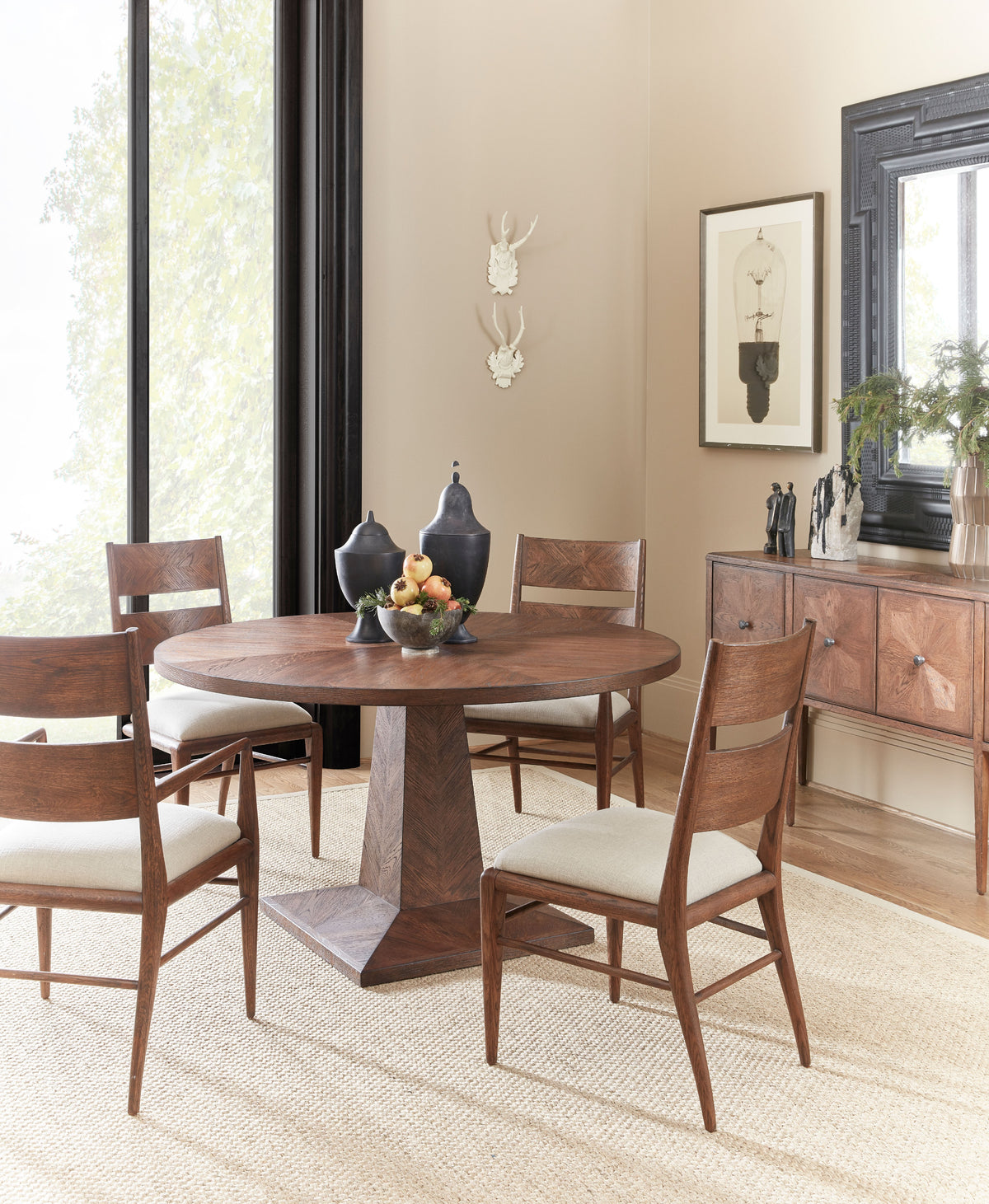 Nova Four Door Rectangular Credenza – Sideboards & Buffets by Theodore Alexander | Sutter & Vale