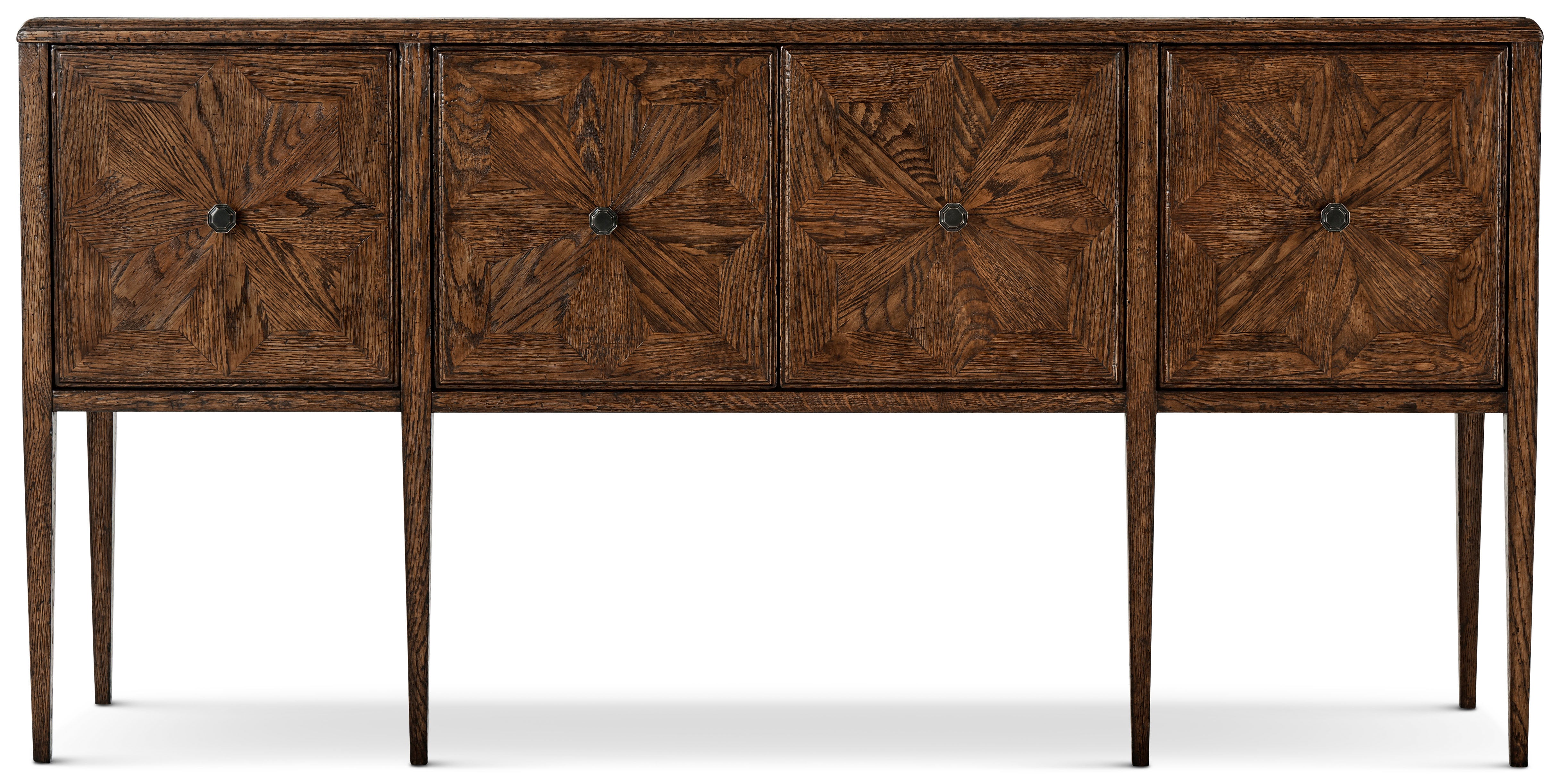 Nova Four Door Rectangular Credenza in VCF1672.1C2M3F_Dusk_Finish / Oak, Veneer, Aluminium - Theodore Alexander