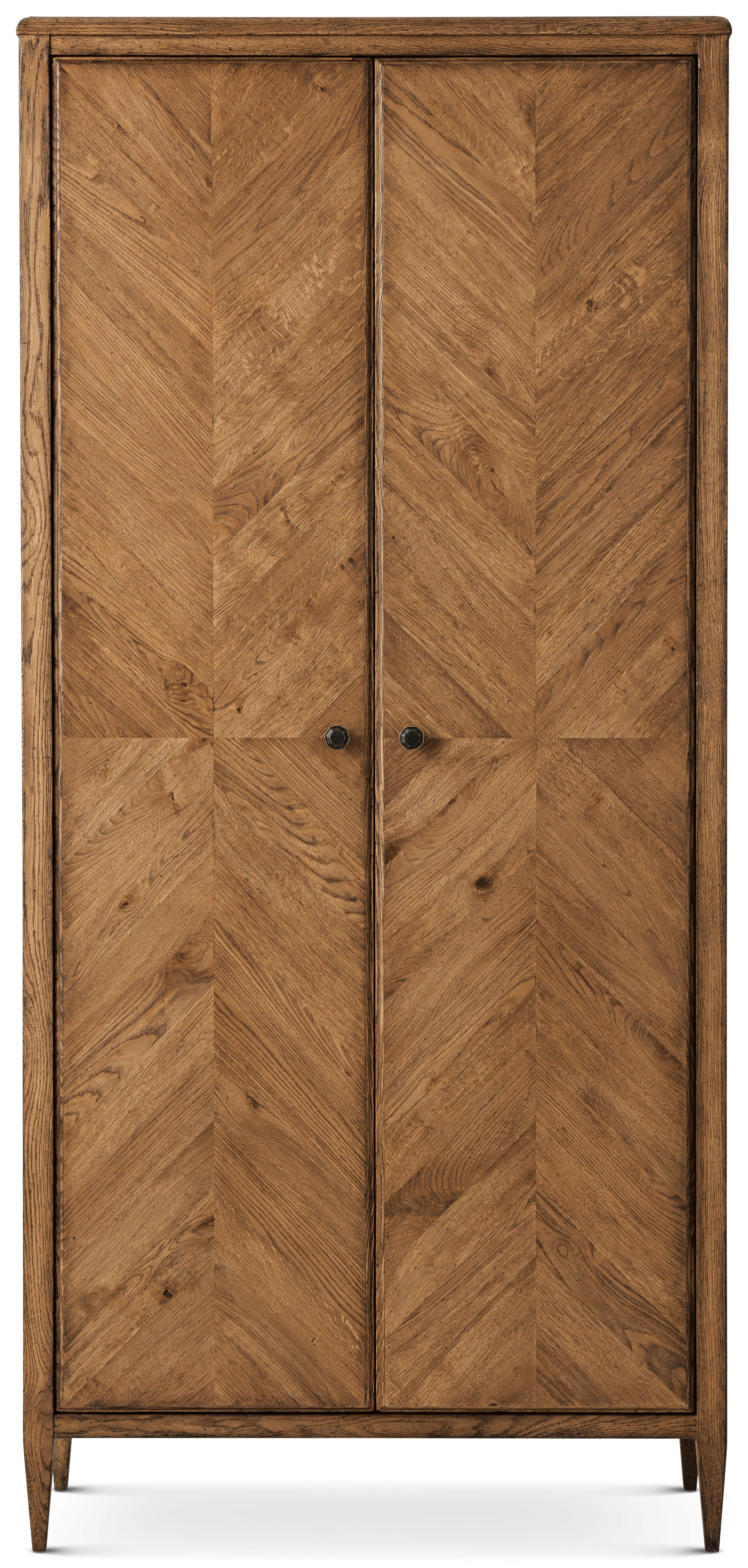 Nova Wardrobe in VCF1671.1C2M3F_Dawn_Finish / Oak, Veneer, Aluminium - Theodore Alexander