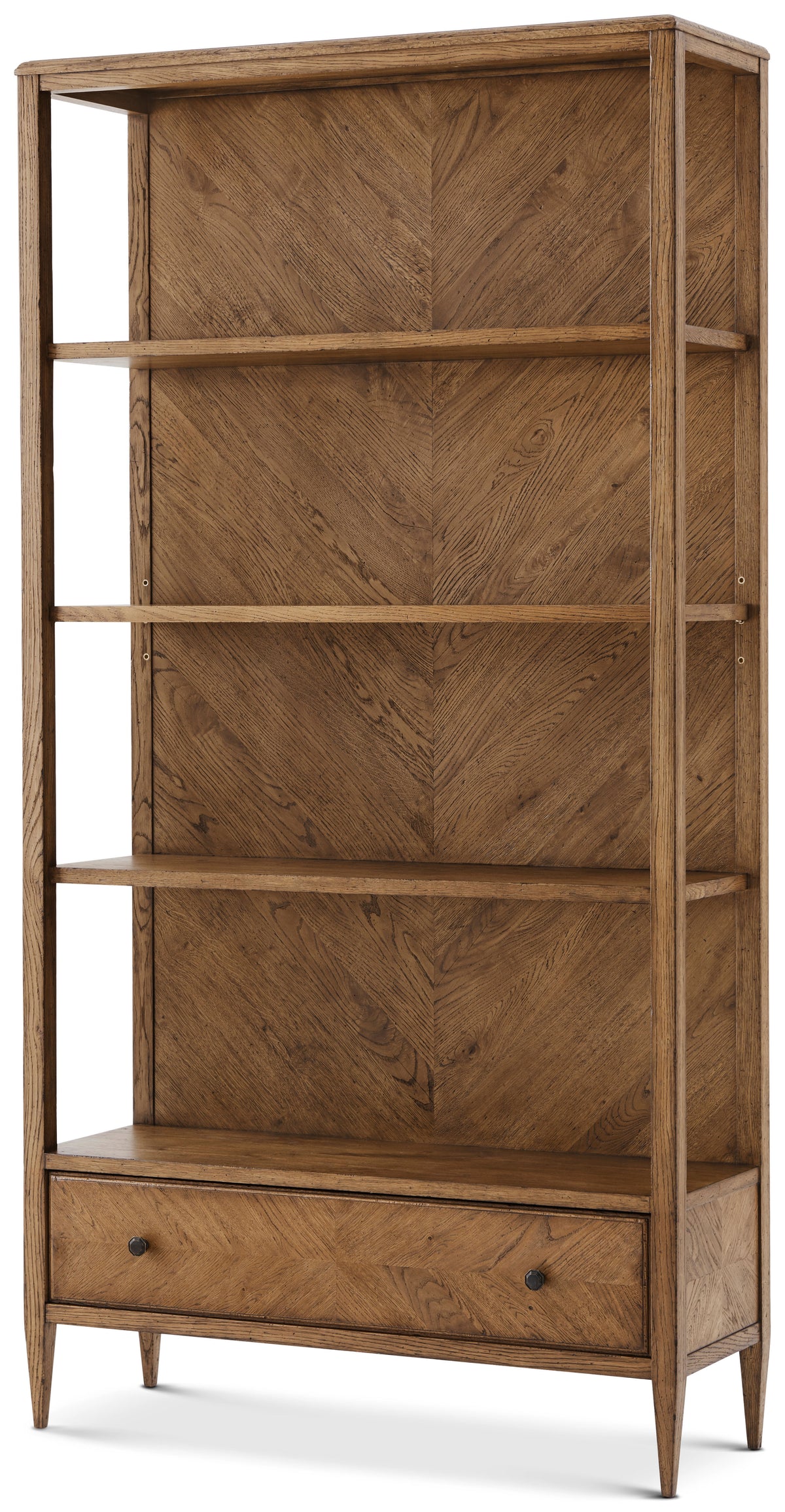Nova Open Bookcase — Old Dawn Finish