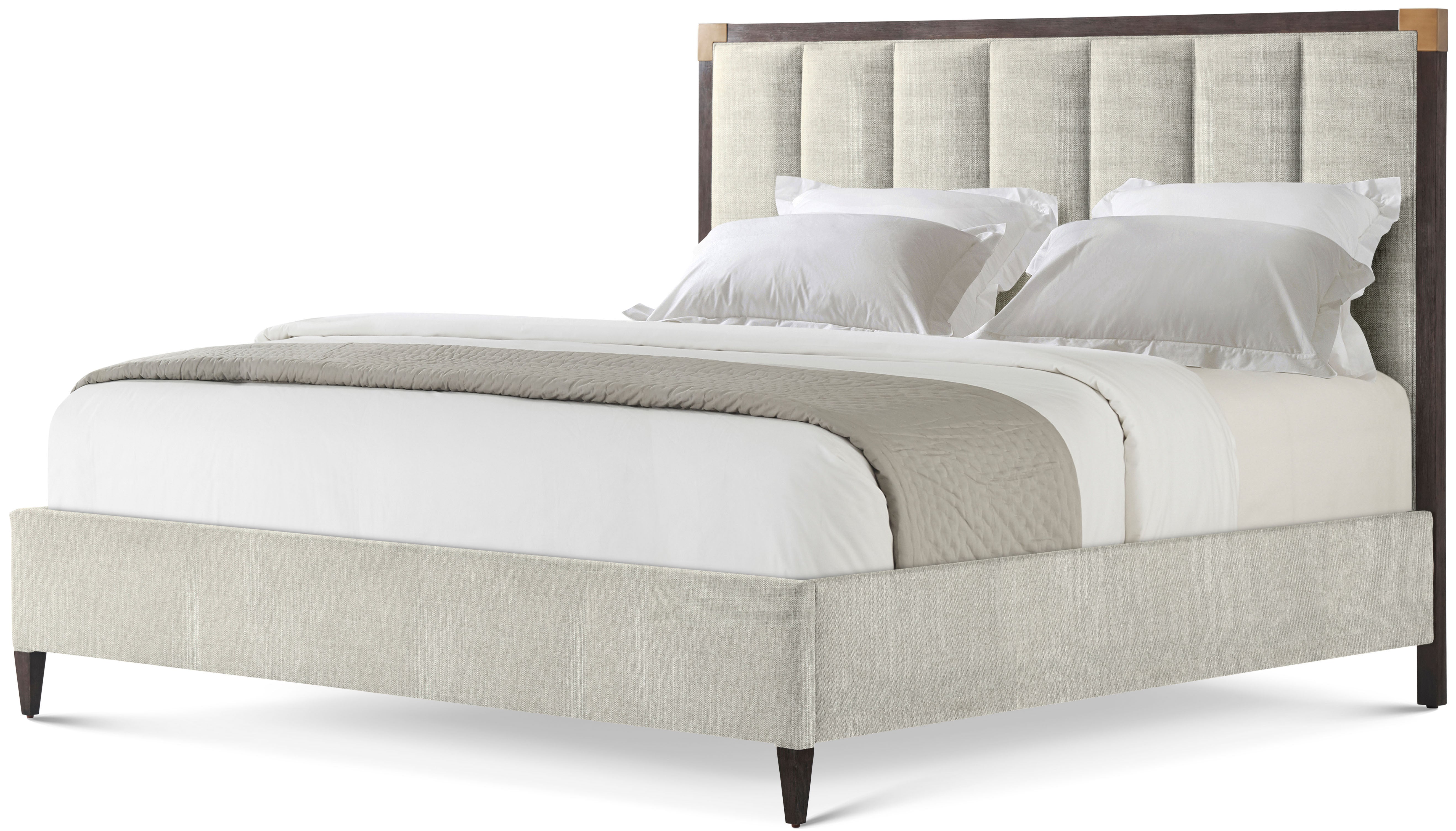 Embassy US Queen Bed in Beech, Aluminium - Theodore Alexander