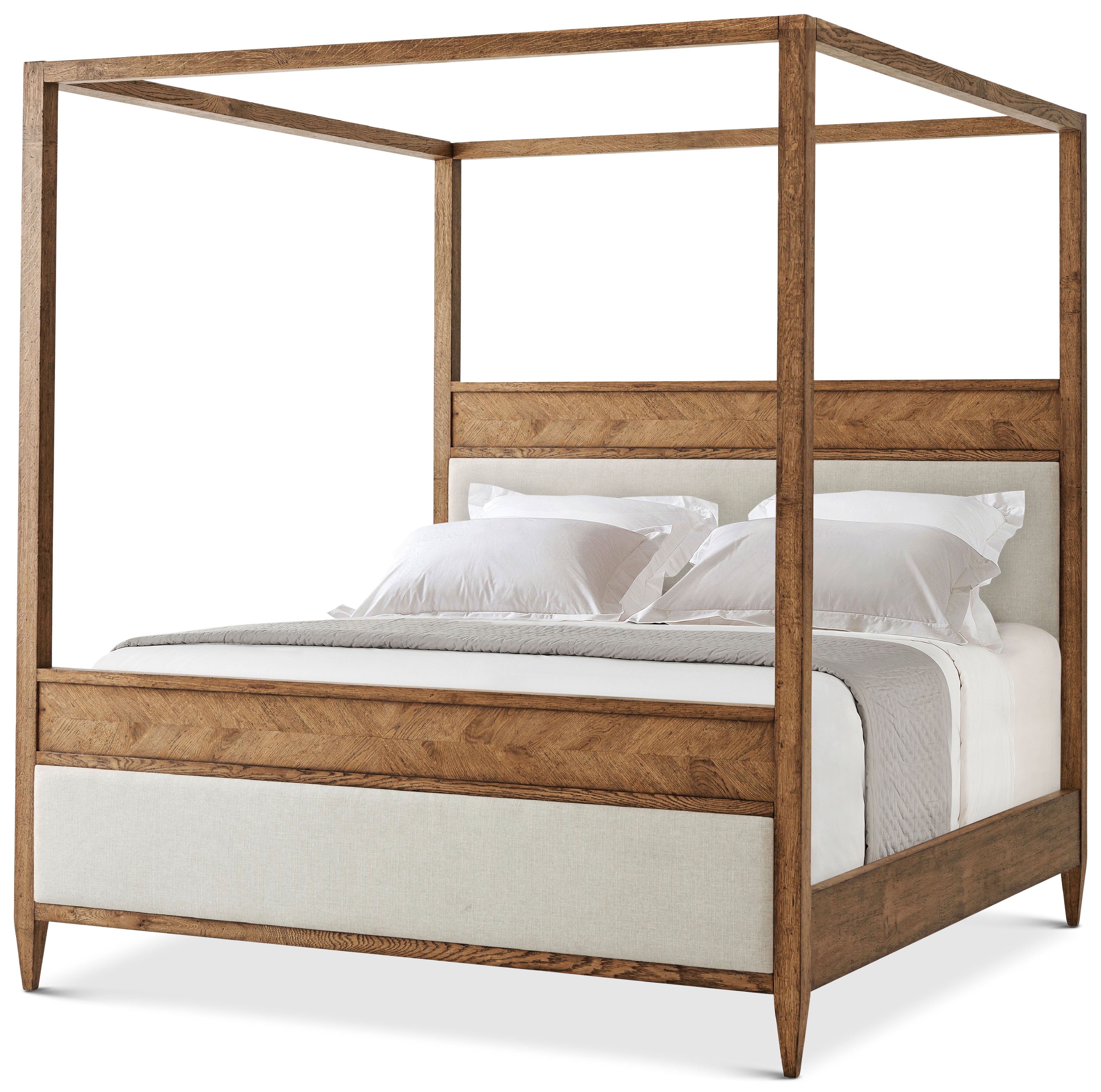 NOVA Canopy Bed US King in VCF1671.1C2M3F_Dawn_Finish / Solid Wood, Veneer - Theodore Alexander