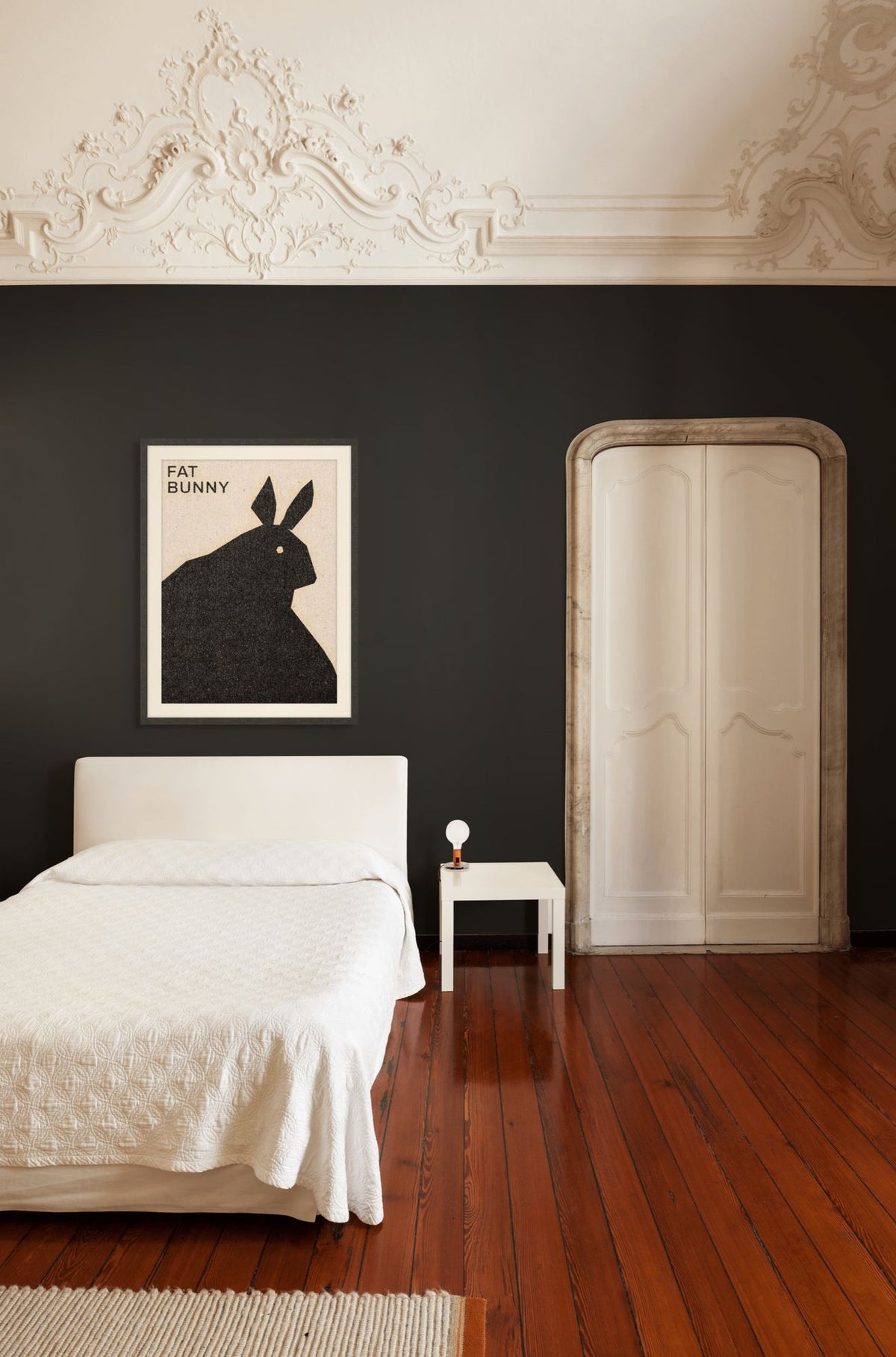 Fat Bunny 1 in a room