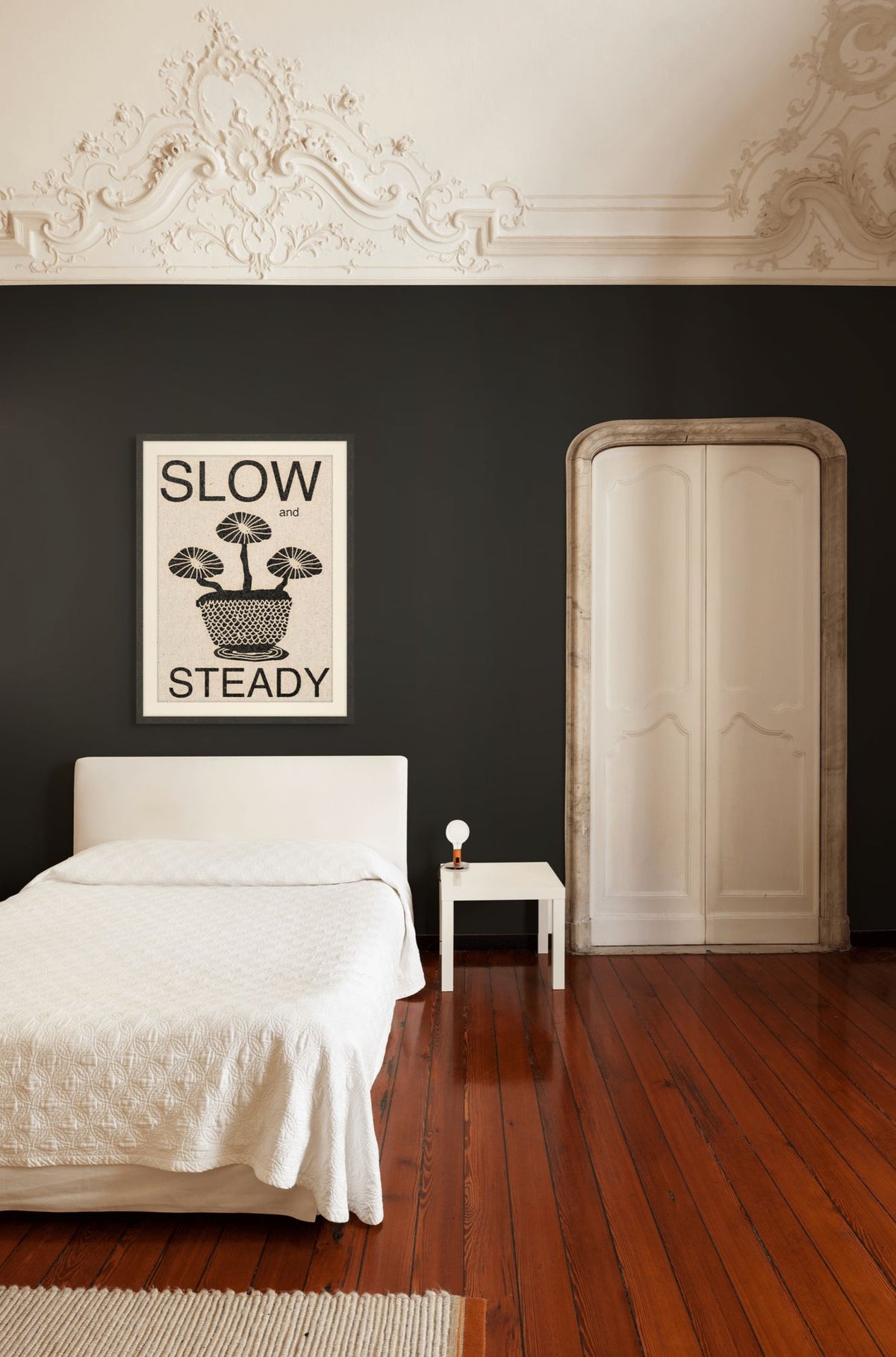 Slow and Steady 1 in a room