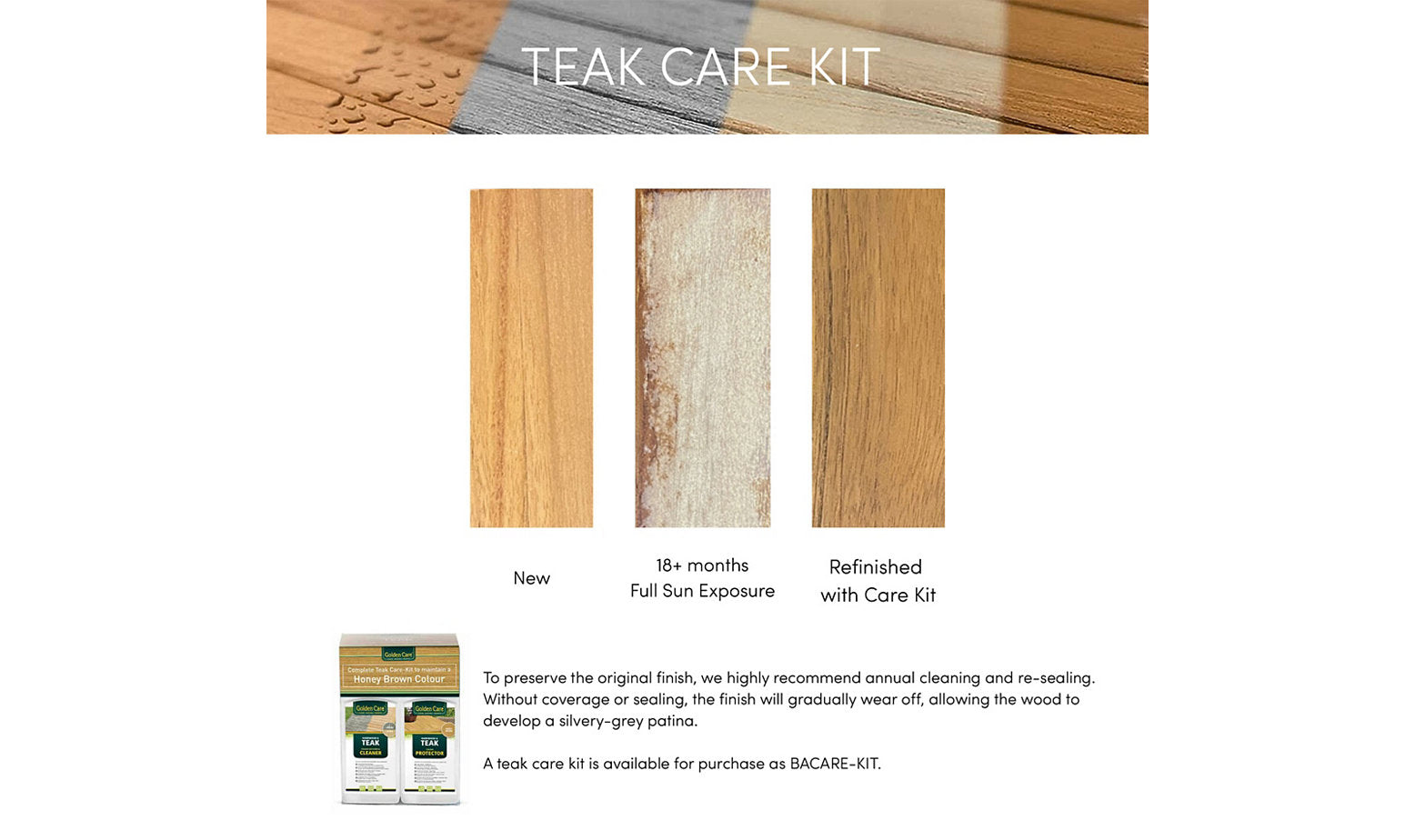 Teak Care Kit by Baker Furniture | Sutter & Vale