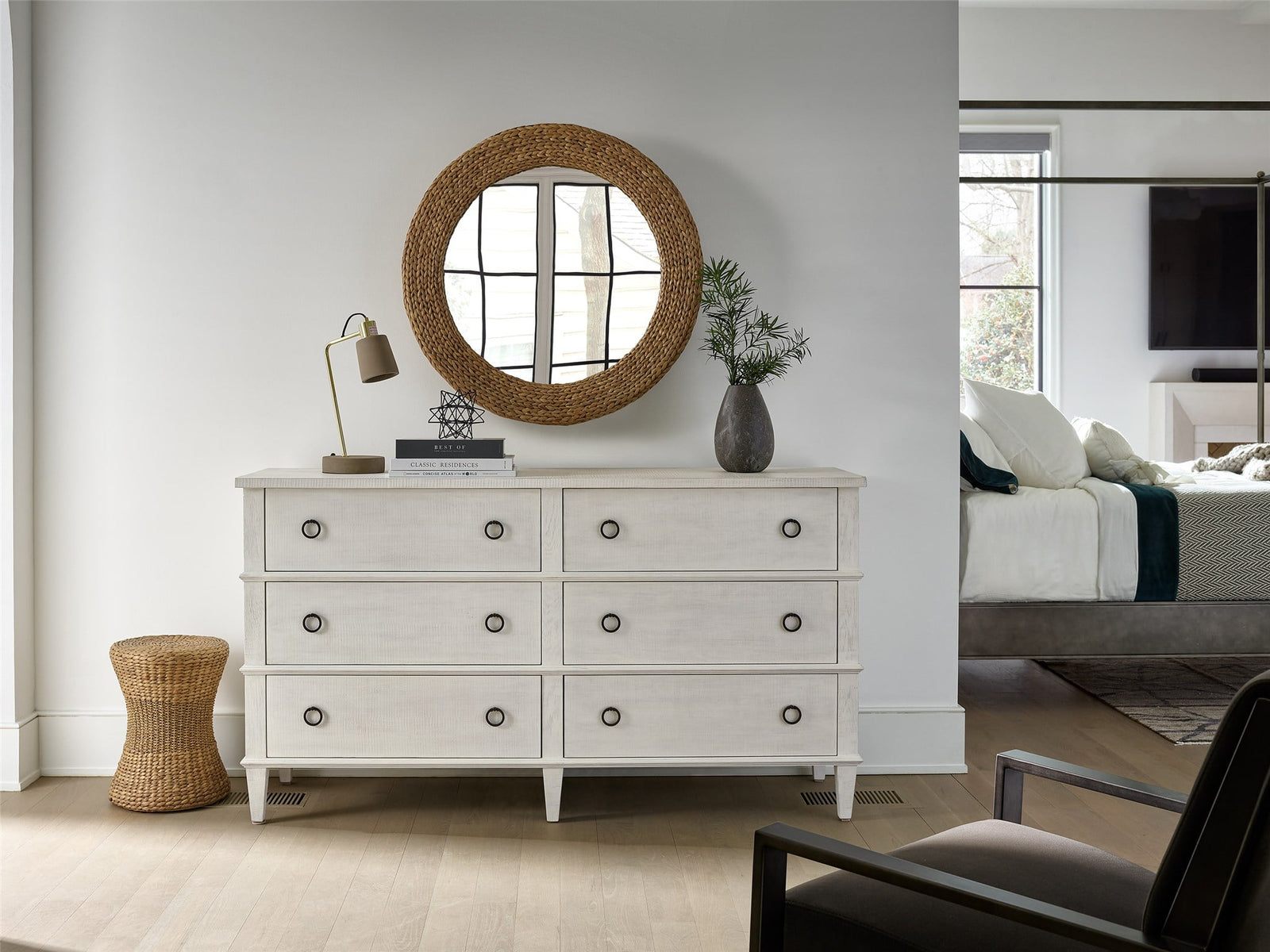 Modern Farmhouse Six Drawer Dresser