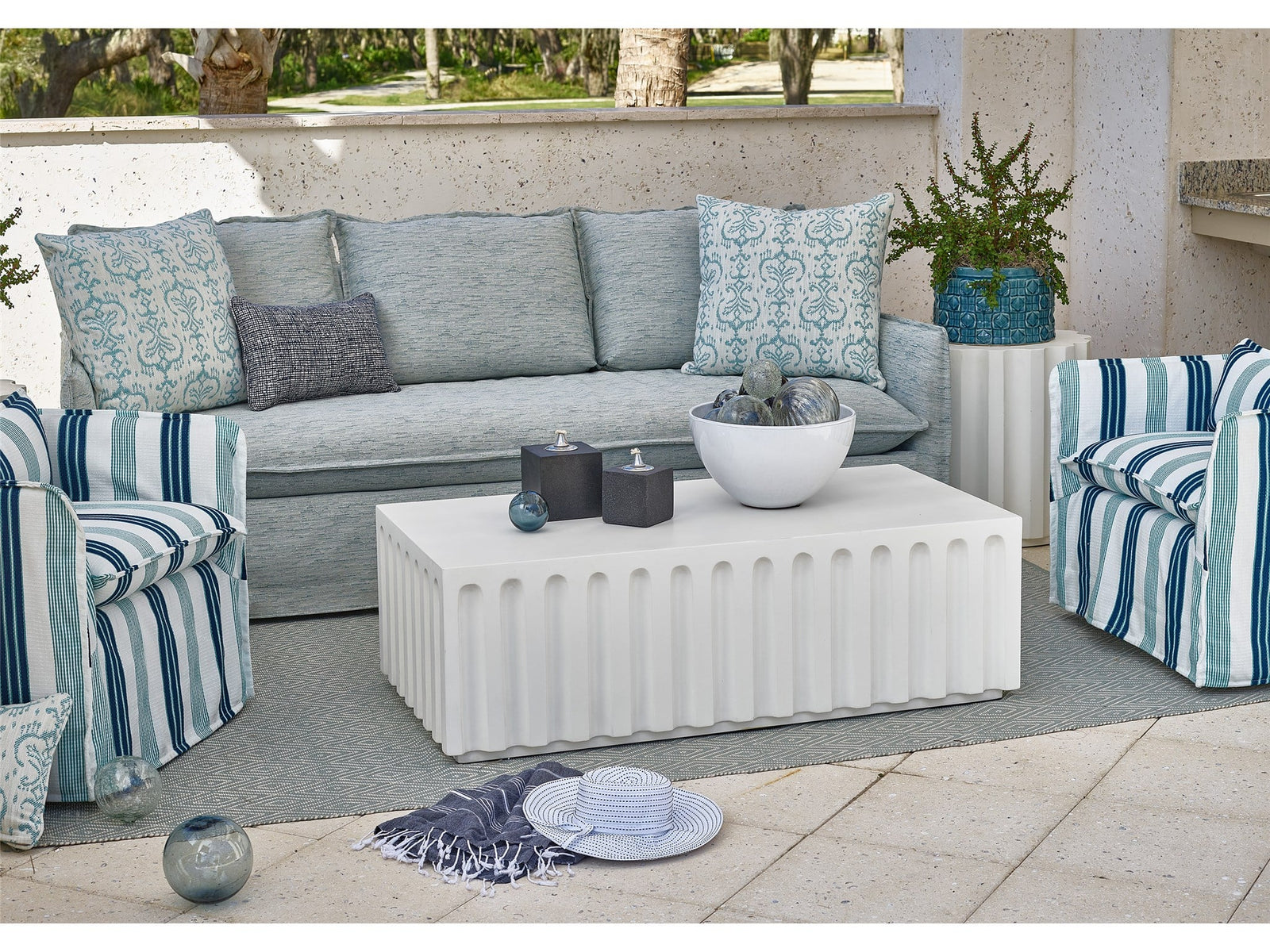 Coastal Living Outdoor Edisto Cocktail Table