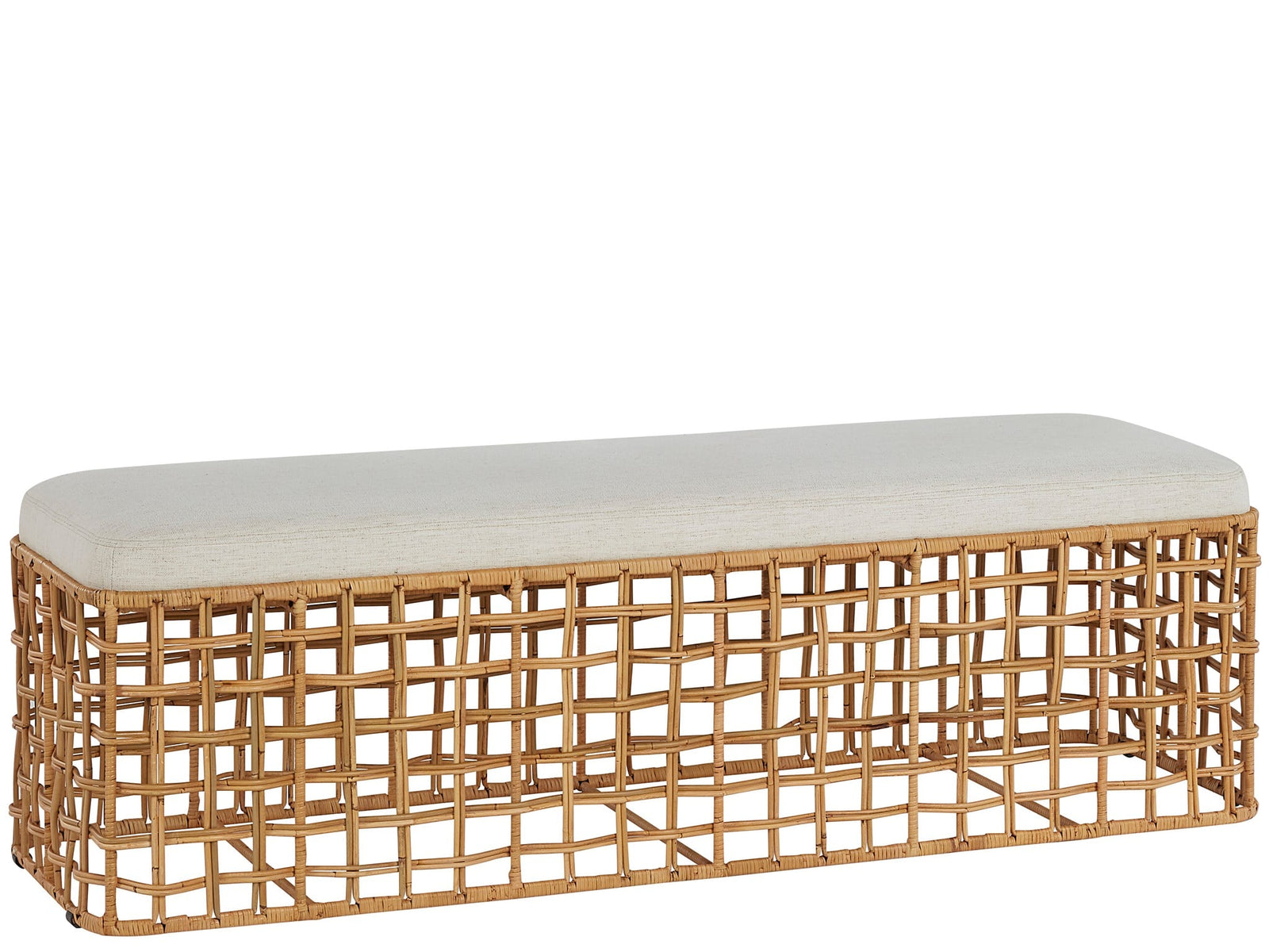 Getaway Coastal Living Home Collection Rattan Bench