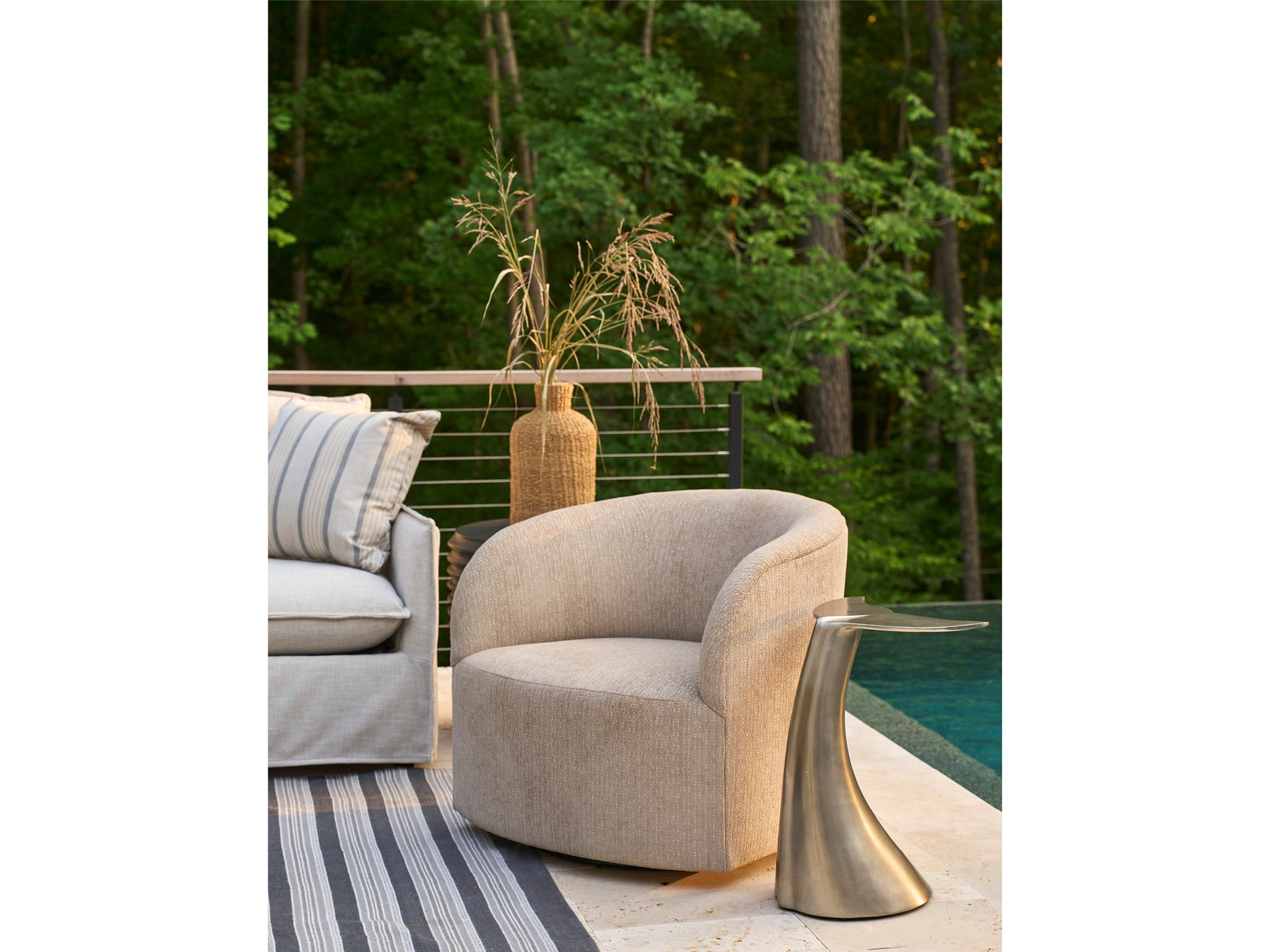 Exhale Swivel Chair Outdoor - Special Order