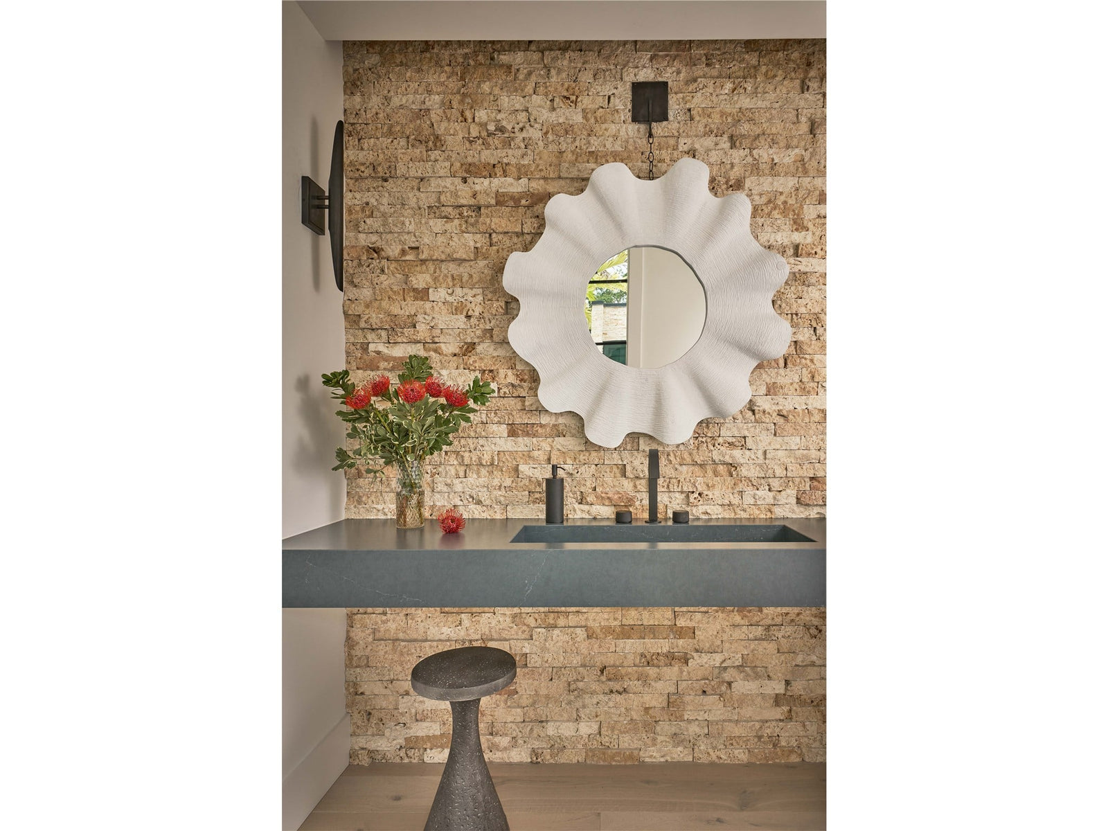 Weekender Coastal Living Home Collection Scallop Mirror