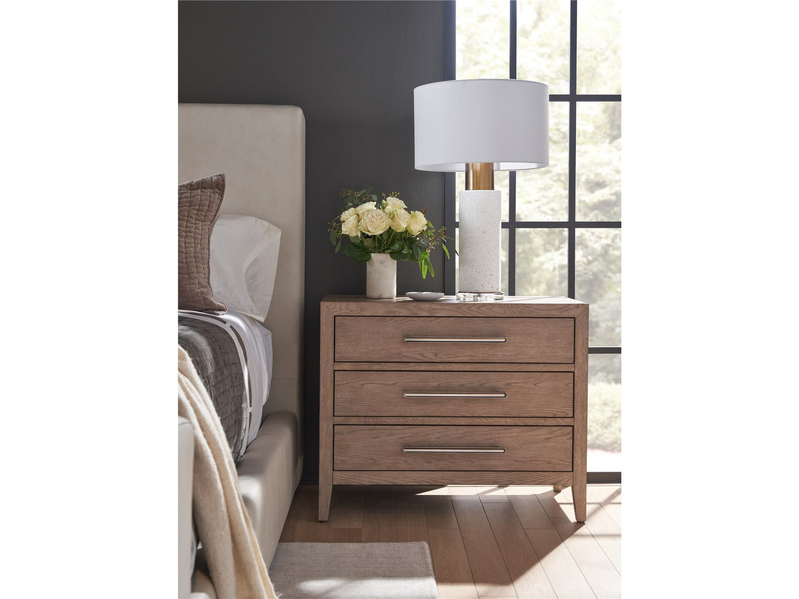 Modern Cove Drawer Nightstand